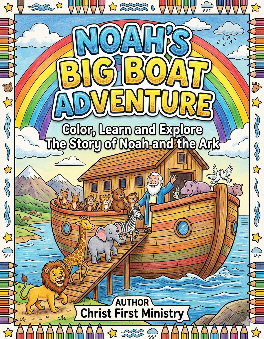 Noah's Big Boat Adventure: Color, Learn, and Explore the Story of Noah and the Ark