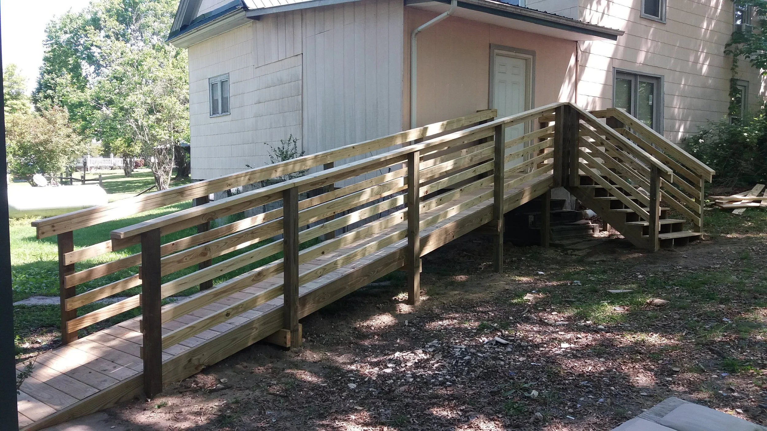 Seagrove ADA Ramp with Stairs.