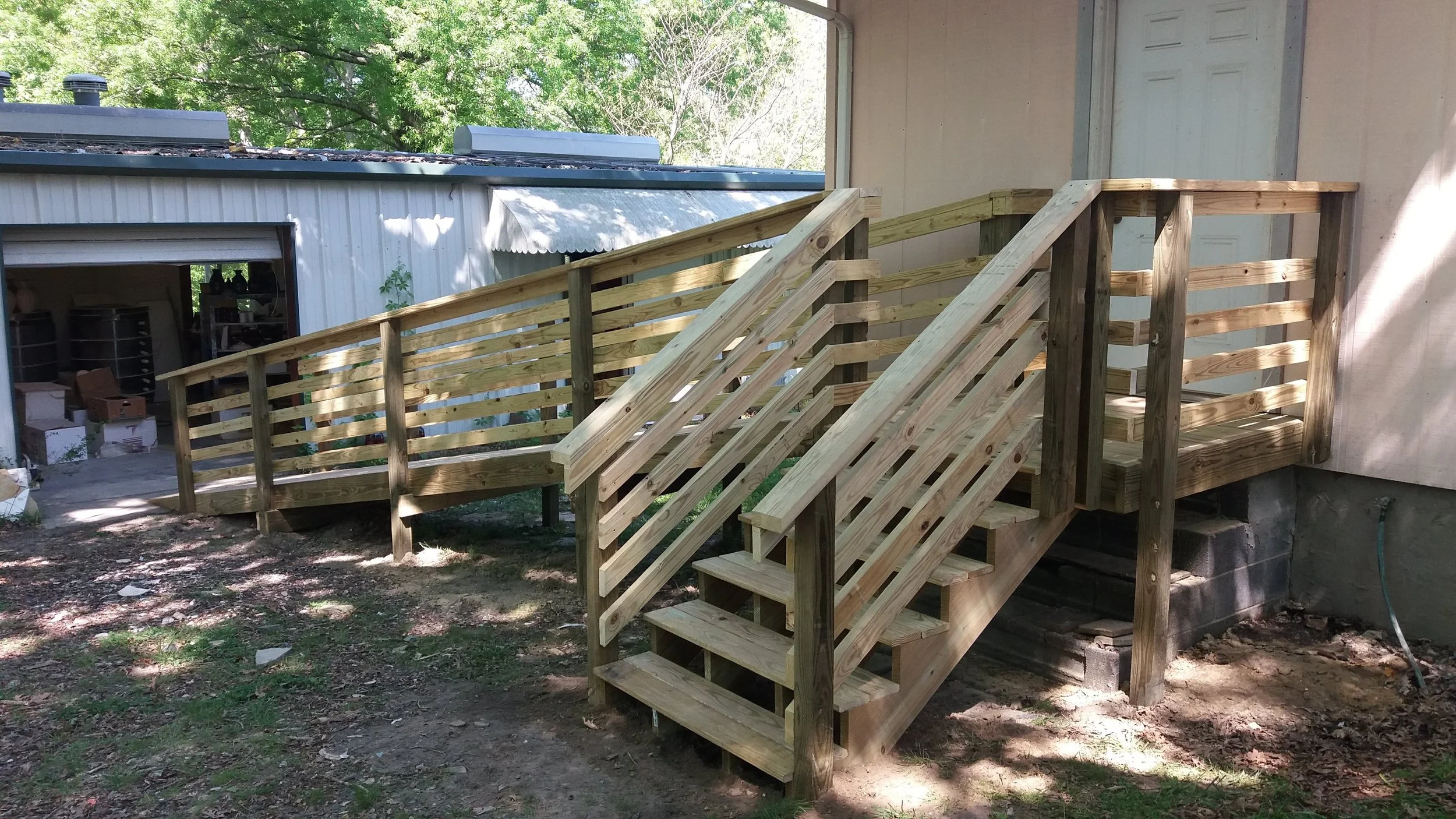 Seagrove ADA Ramp with Stairs.
