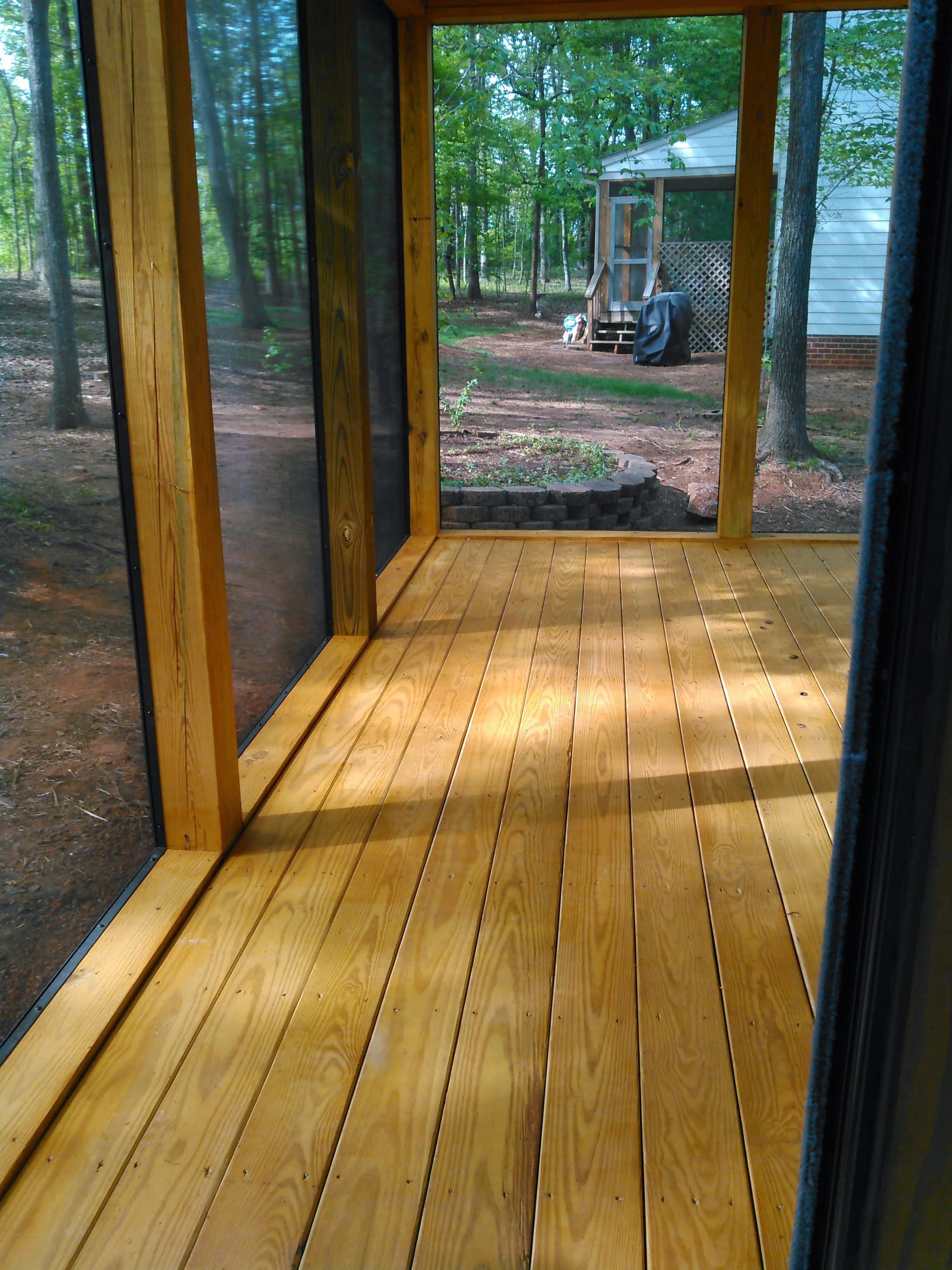 University Area Screen Porch w/ Stairs.  Ez-Screen system
