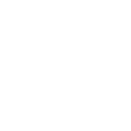 Black and white radiation hazard symbol inside a circle.