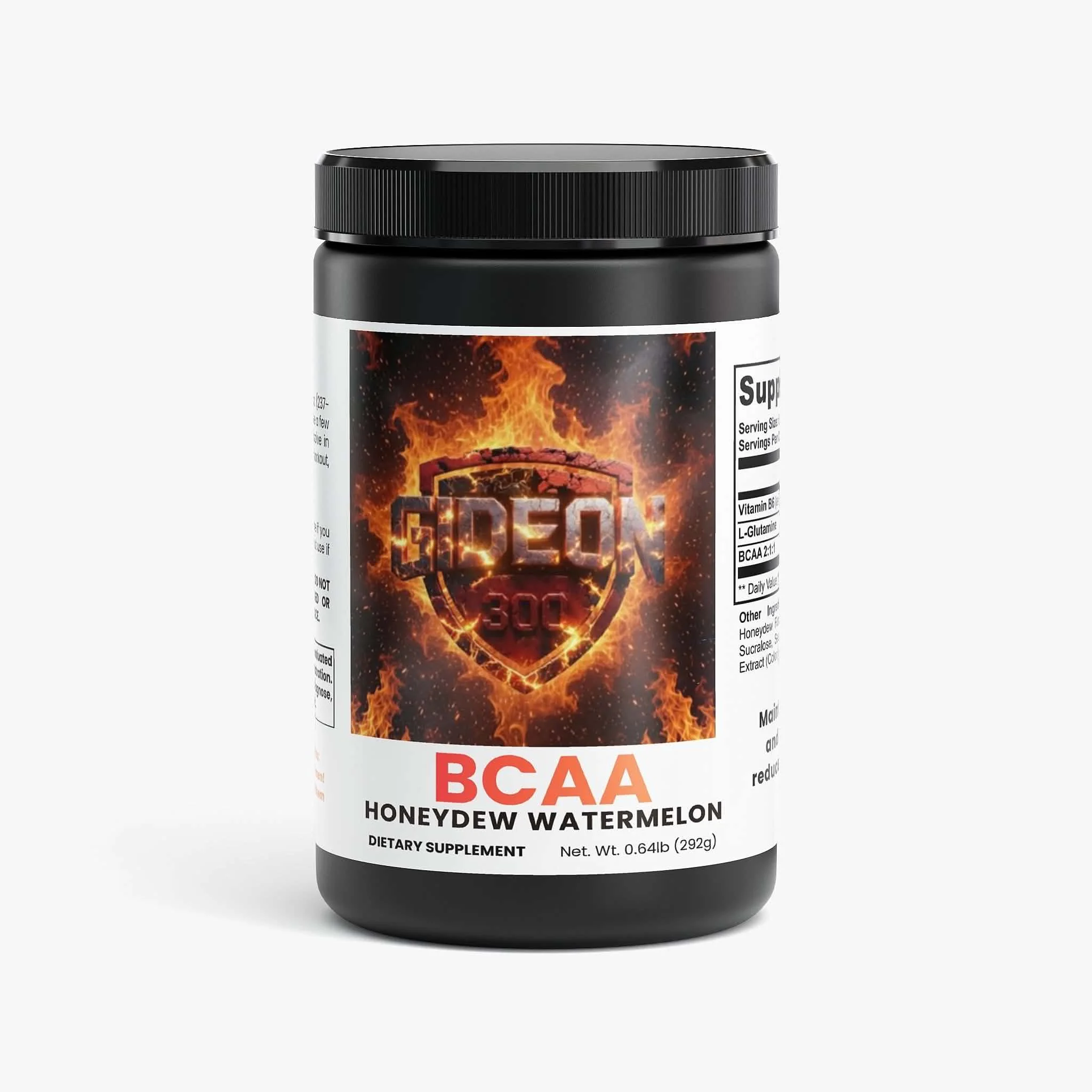 BCAA Post Workout Powder (Honeydew/Watermelon)

BCAA Post Workout Powder is a blend of 5000mg of branched-chain amino acids and Glutamine for lean muscle and recovery. It contains the ideal ratio of 2 parts Leucine to 1 part Isoleucine and Valine. Th