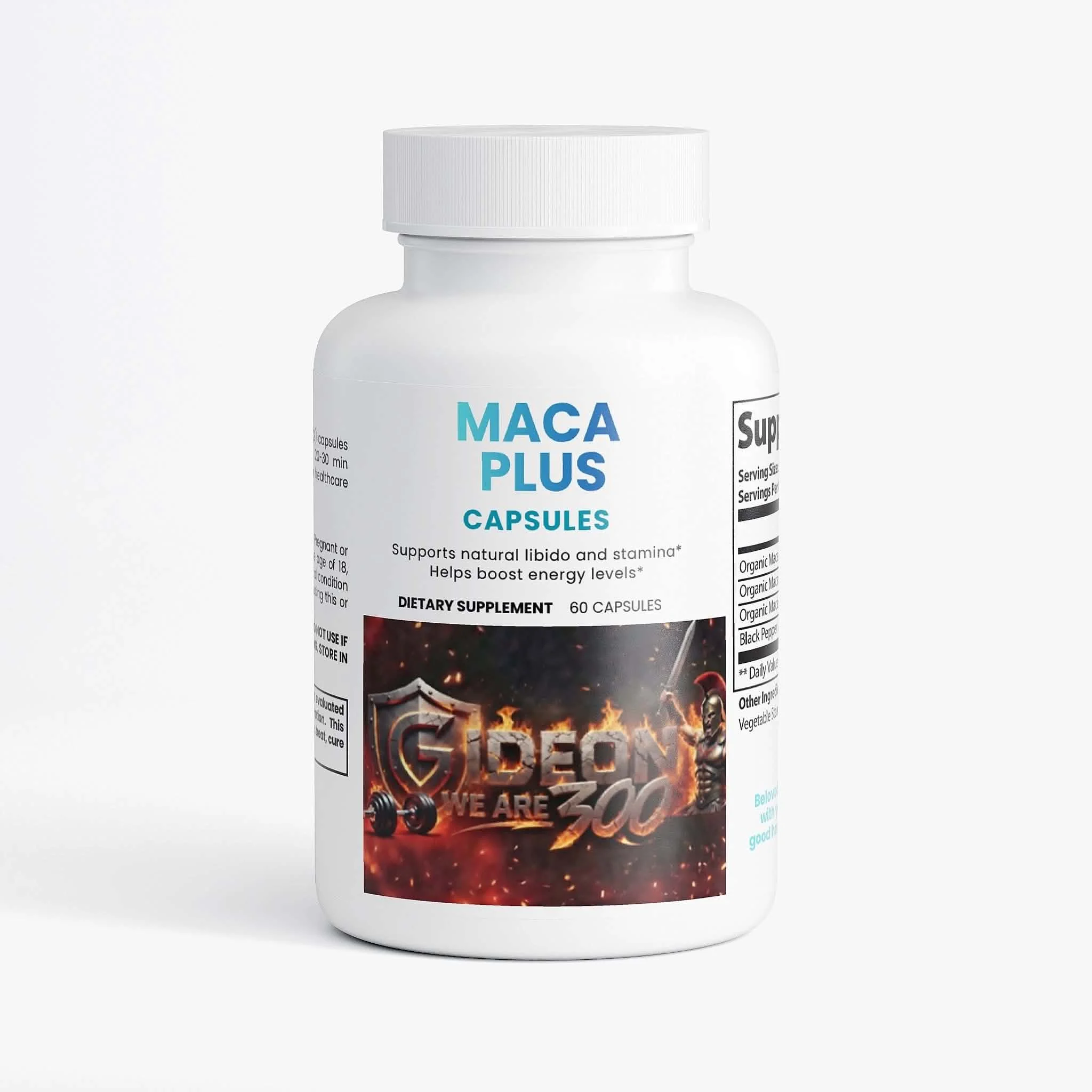 Maca Plus 

Historically, maca has been associated with potential health benefits, including support of fertility and sexual function, enhancing energy levels, and promoting athletic performance. Maca Plus is crafted with red, black, and yellow maca 