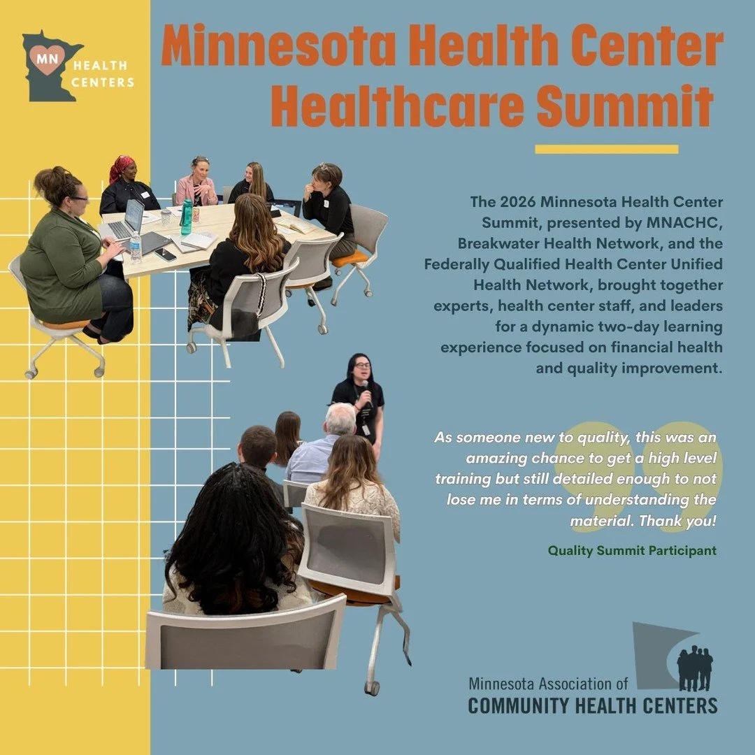 The 2026 #MinnesotaHealthCenters Summit, presented by the Minnesota Association of Community Health Centers - MNACHC, Breakwater Health Network, and the Federally Qualified Health Center Unified Health Network, brought together experts, health center