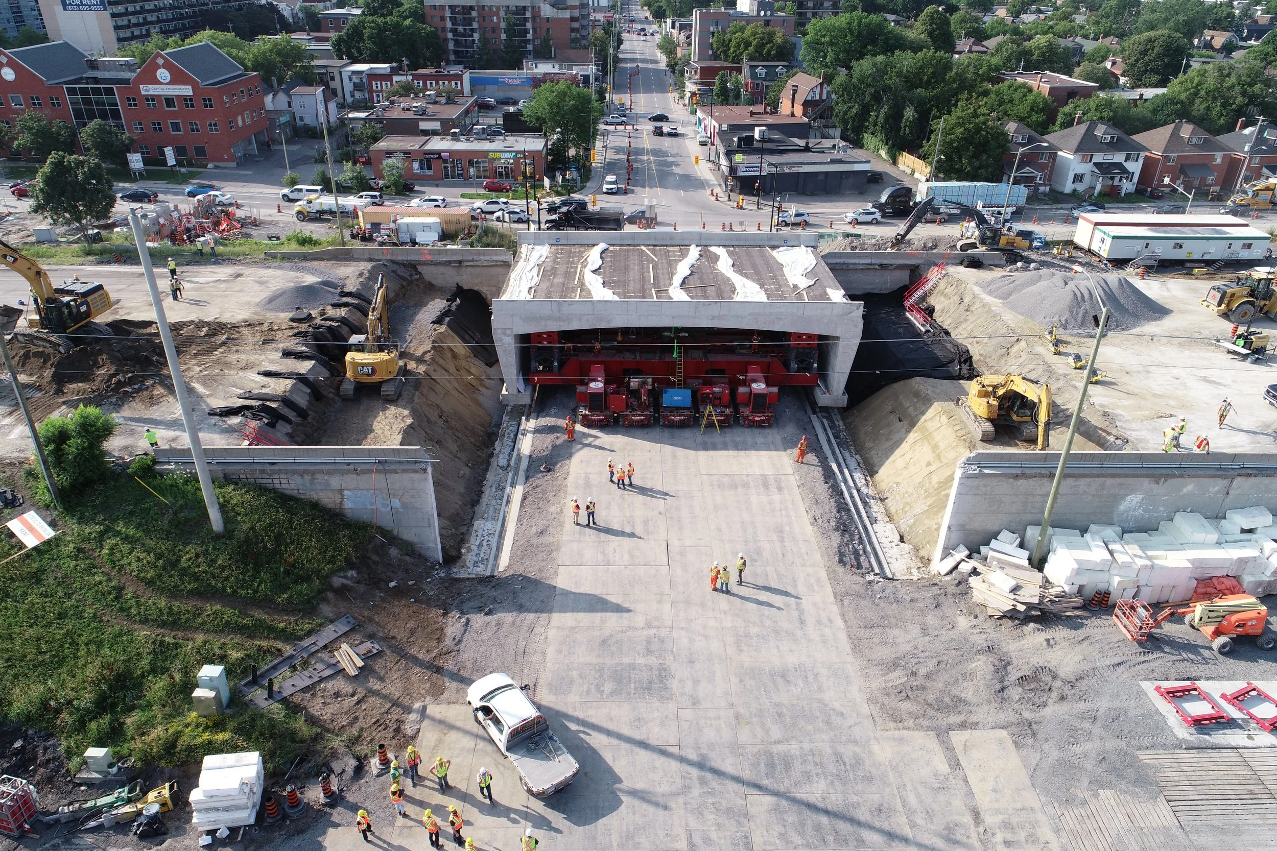 Bronson RBR - Westbound Bridge Installation