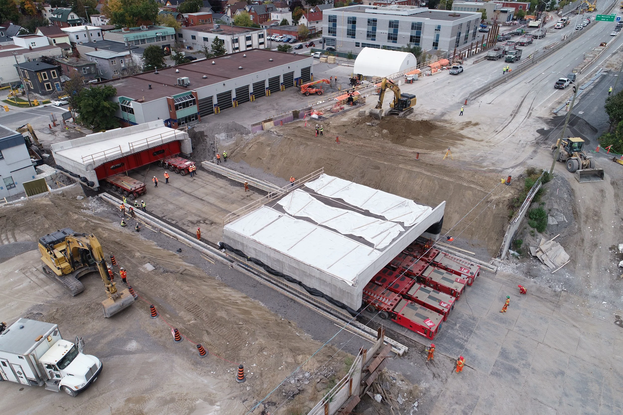 Percy RBR - Westbound Bridge Installation