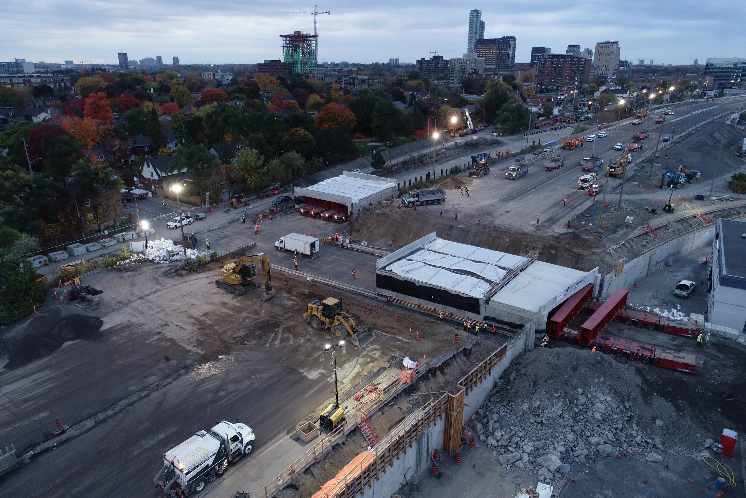 Percy RBR - Westbound Bridge in Place