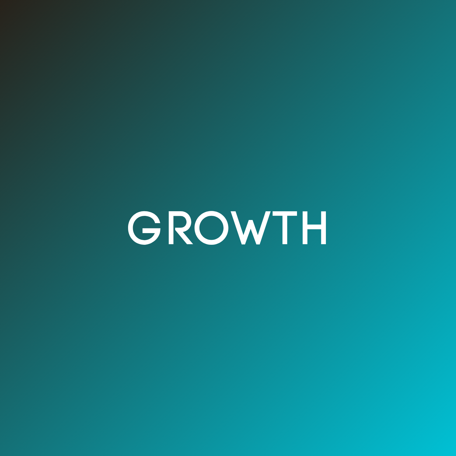 Image with the word 'GROWTH' on a blue gradient background.