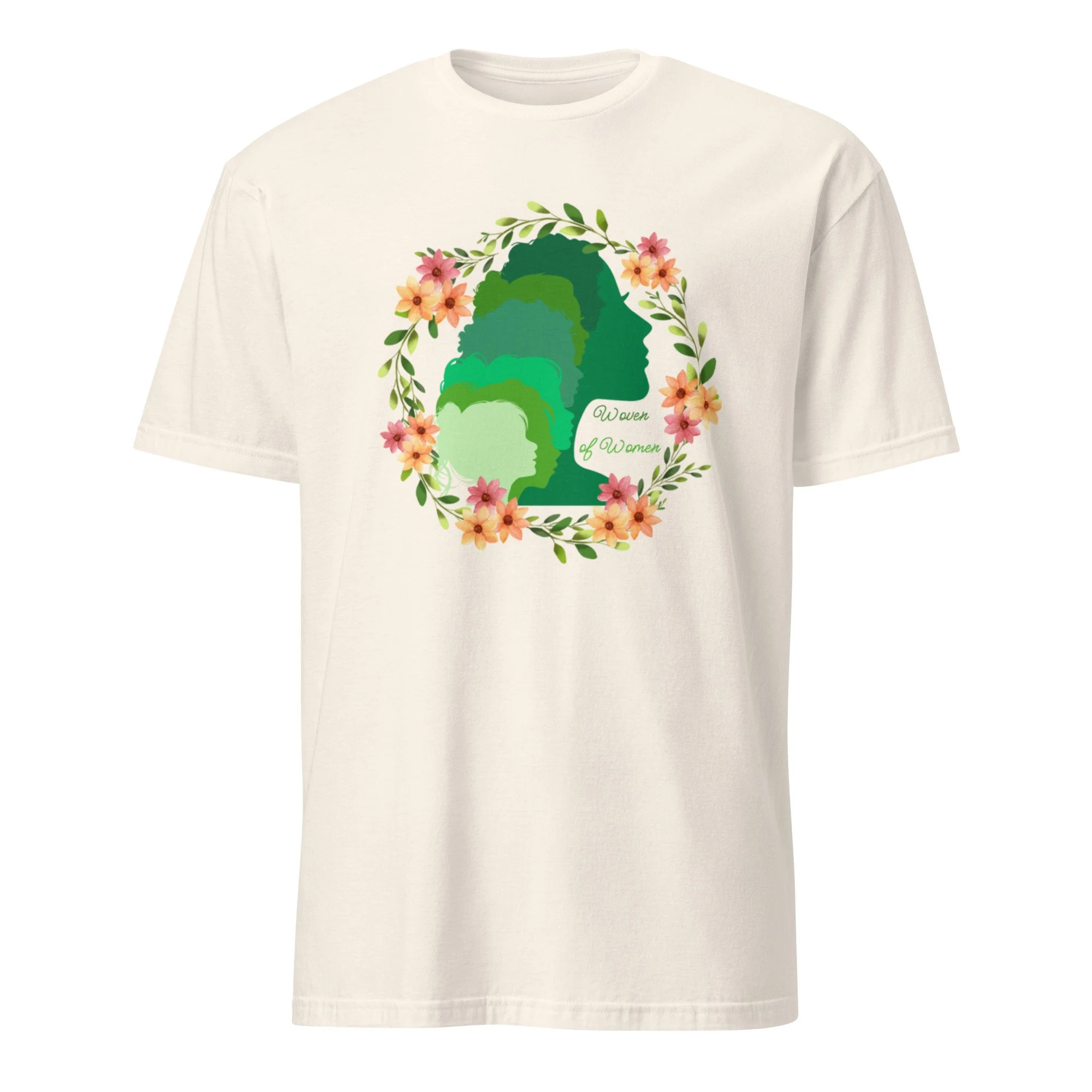 Woven of Women in Green by Asylum Art Unisex Cotton T-shirt