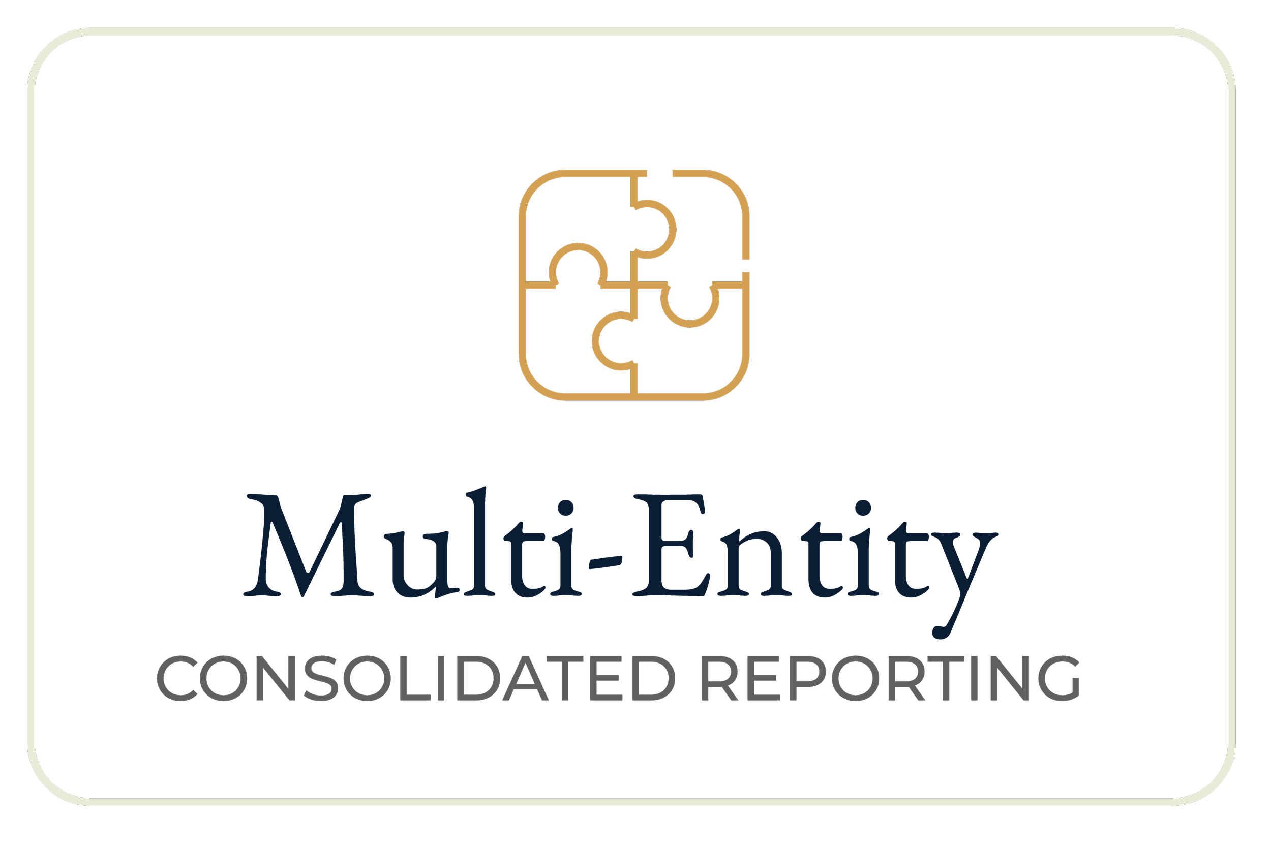 Multi-Entity: consolidated reporting