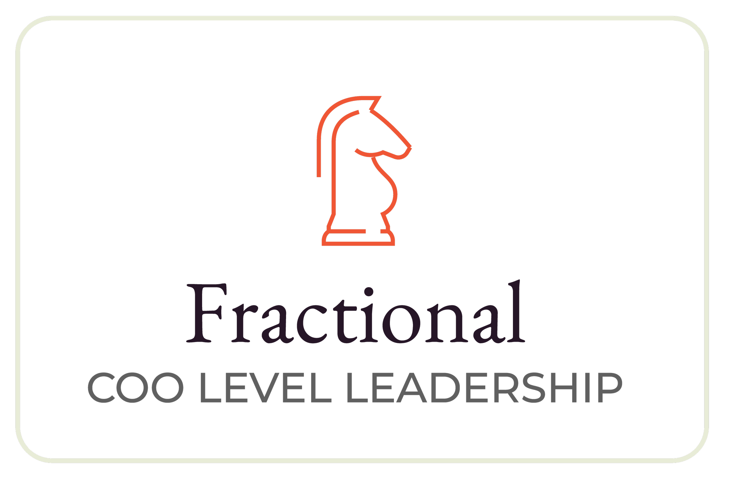 Fractional: COO-level leadership