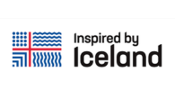 Logo featuring a stylized American flag and text that reads 'Inspired by Iceland'.