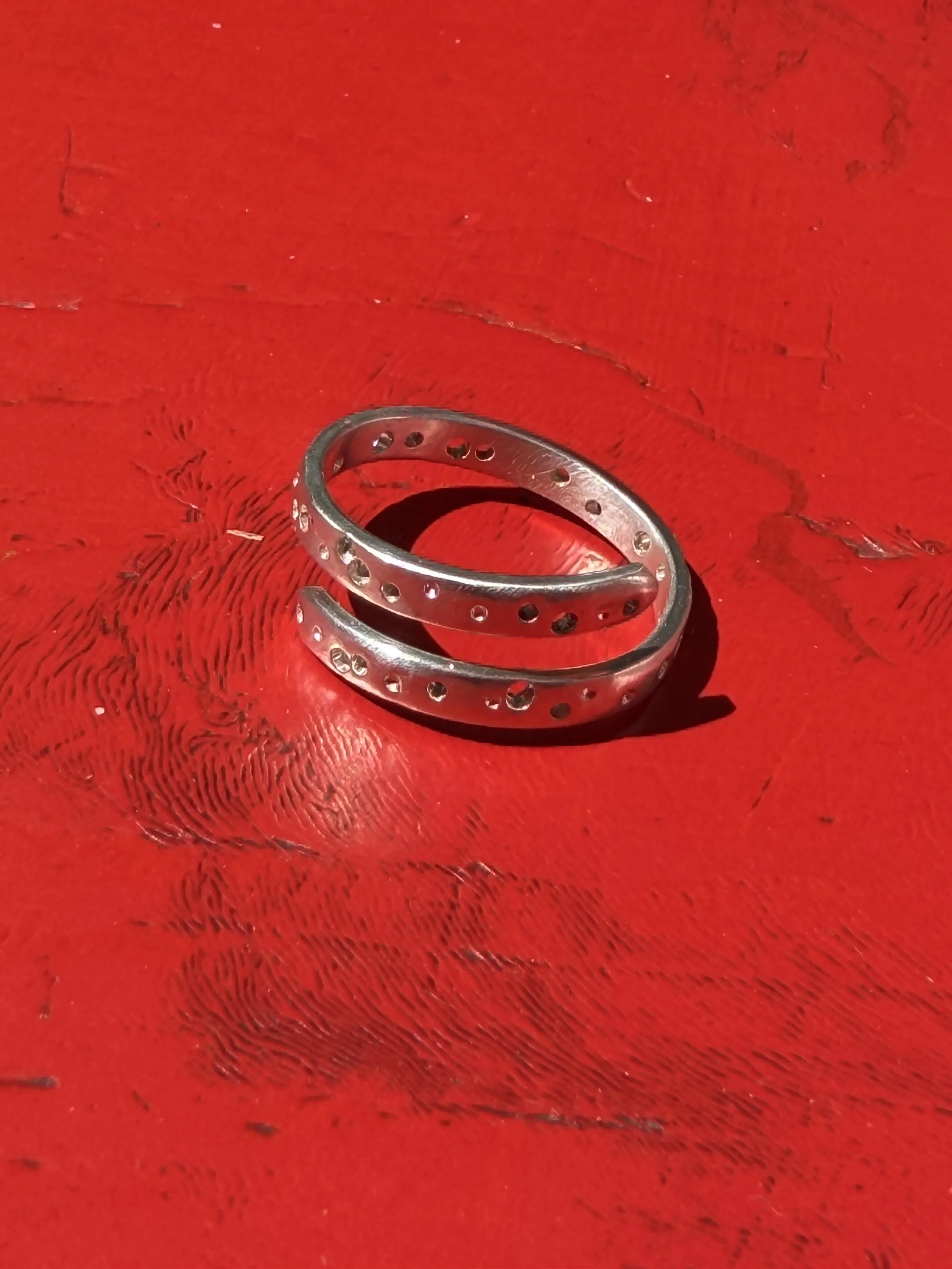 Silver Night Sky Ring