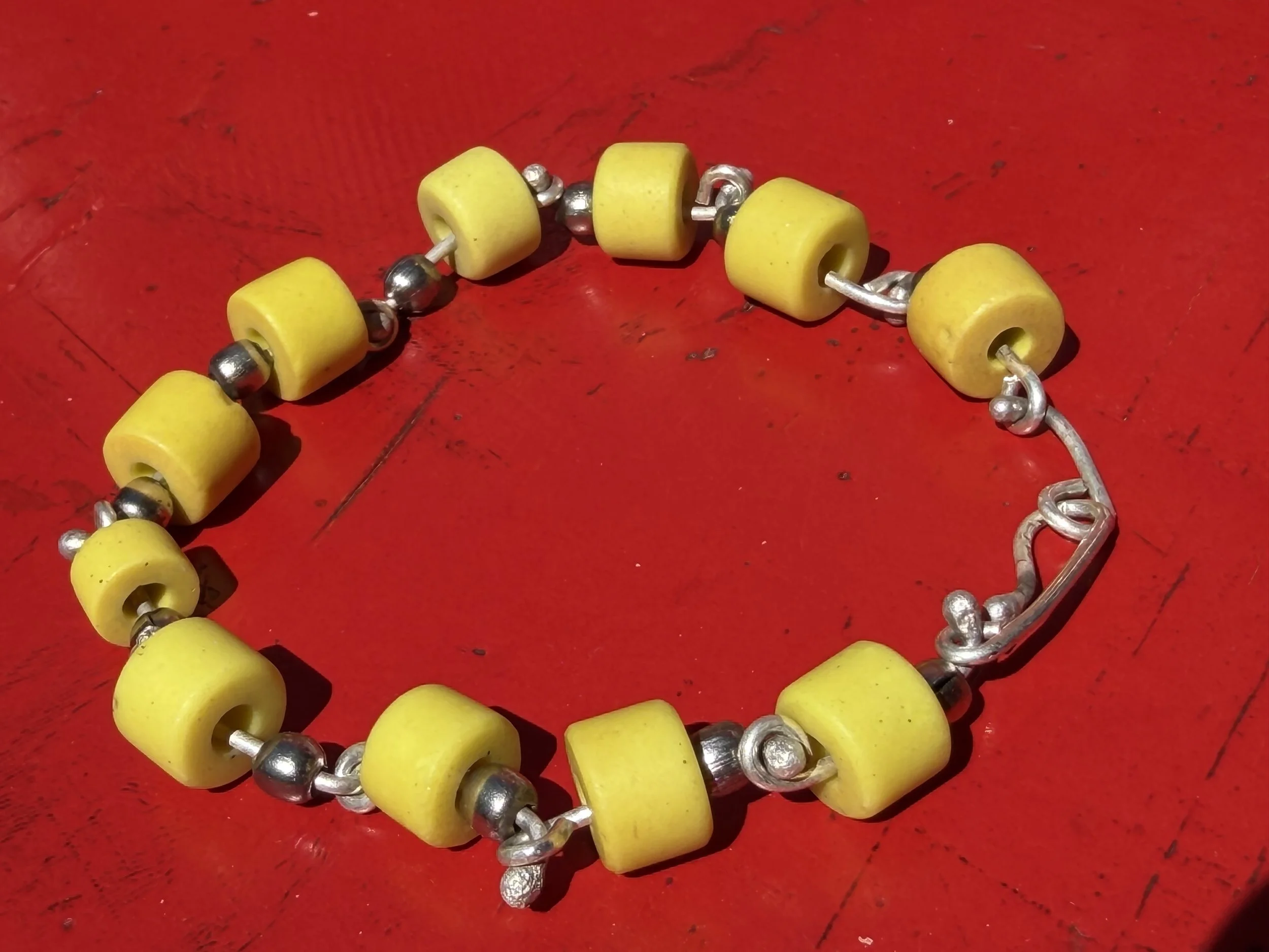 Yellow Bead Bracelet