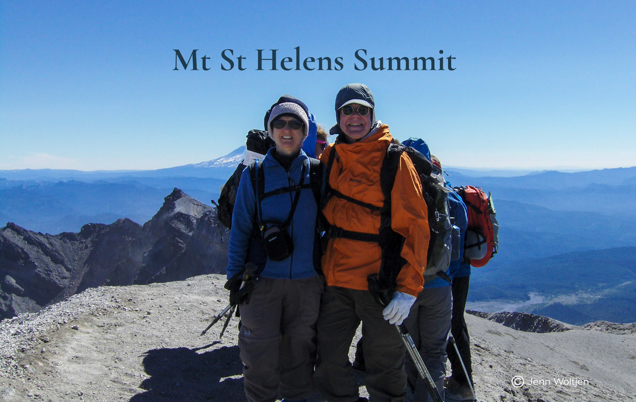 Summit picture on Mt St Helens Volcano 