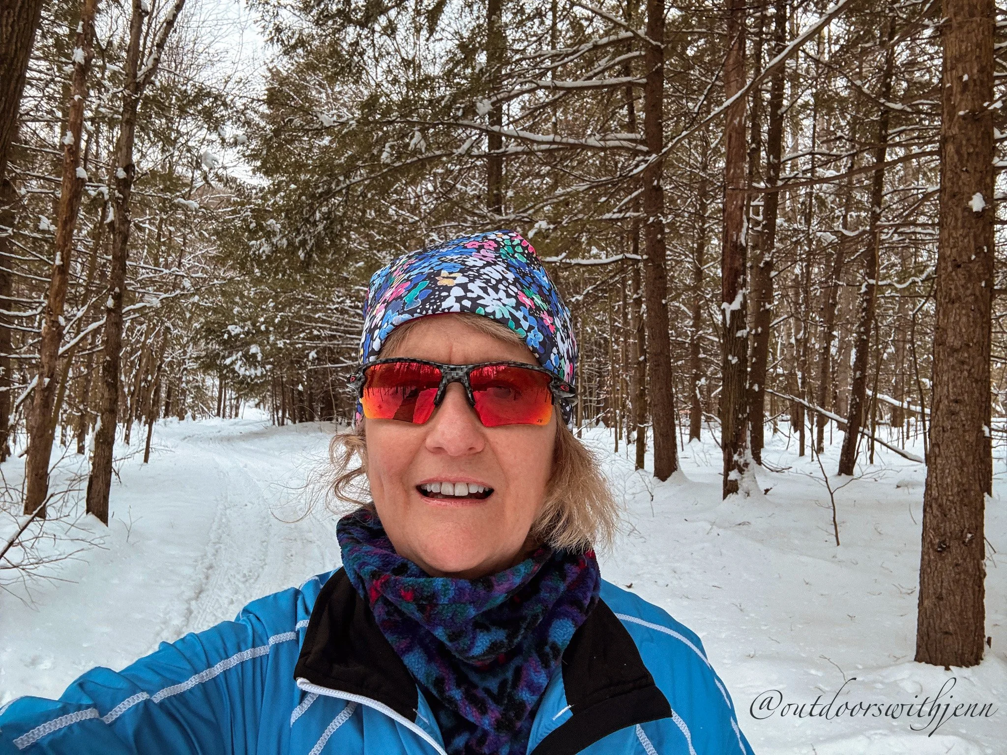 Cross country skiing at Greenwood Park, New York 