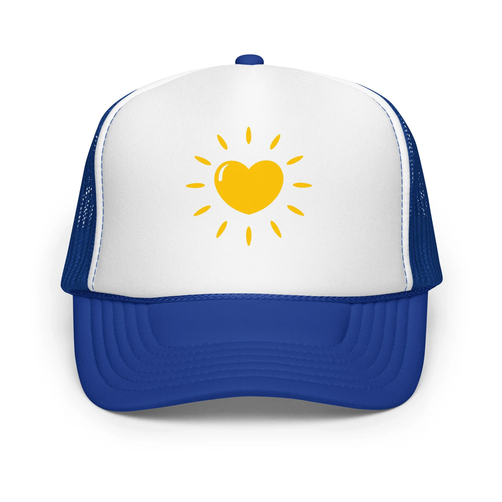 Foam Trucker Hat Yellow Heartshine - Adult