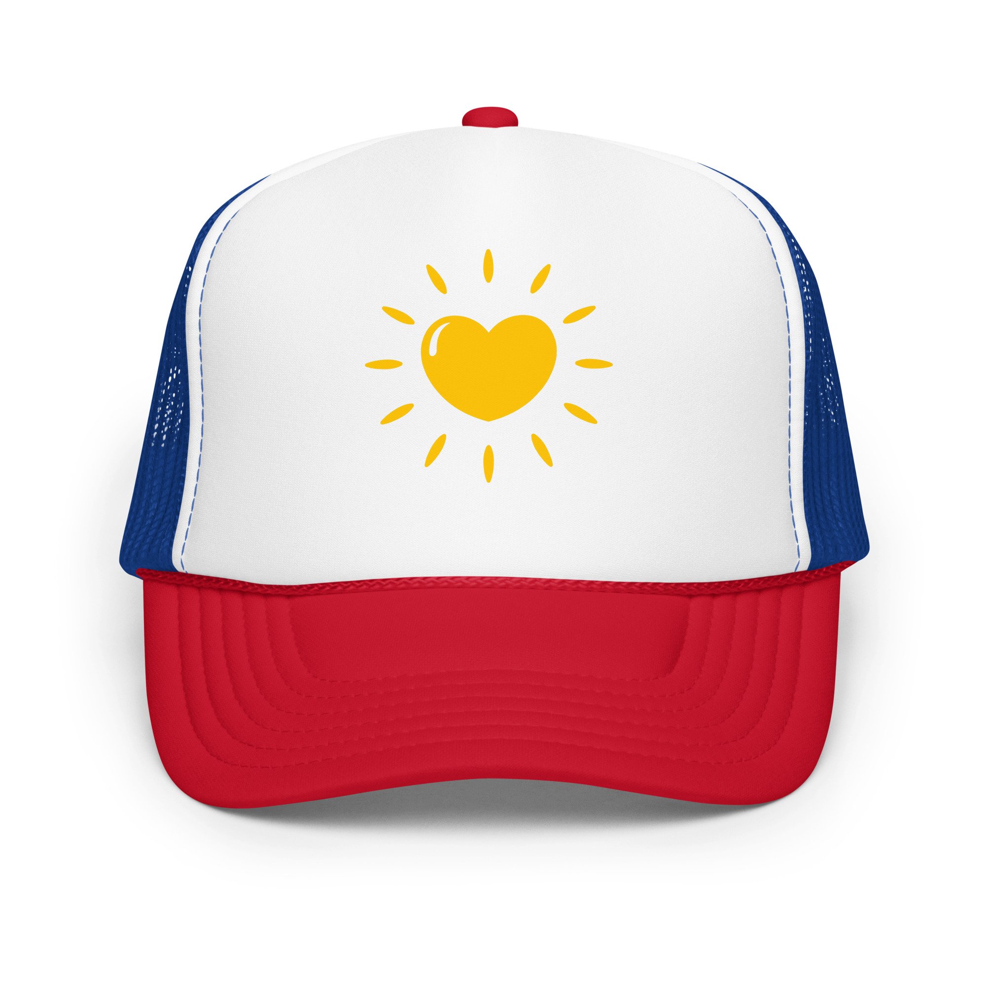 Foam Trucker Hat Yellow Heartshine - Adult