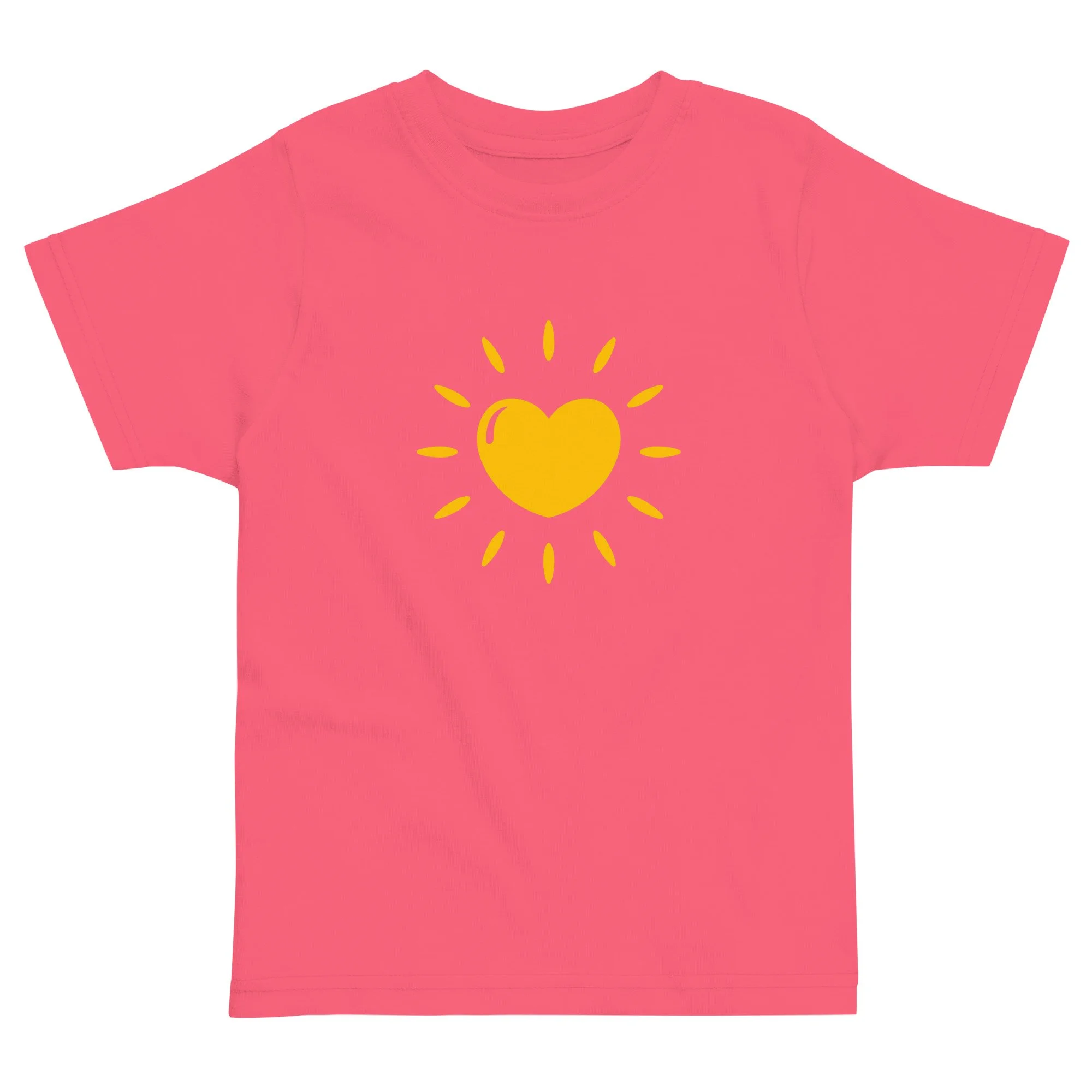 Kids Jersey T-Shirt Yellow Heartshine