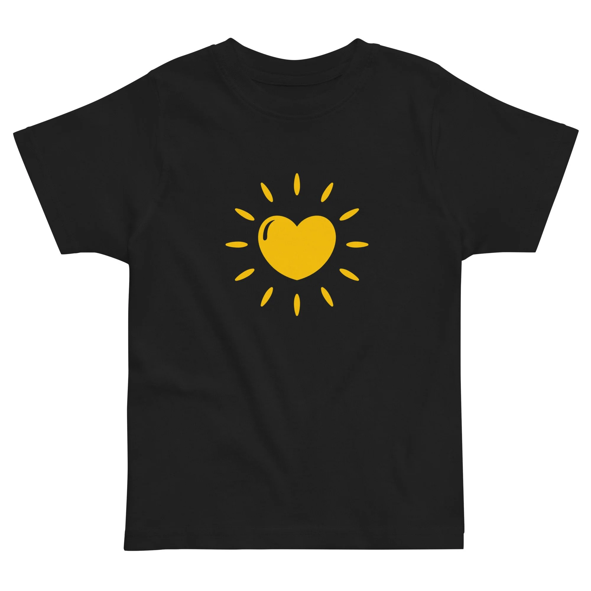 Kids Jersey T-Shirt Yellow Heartshine