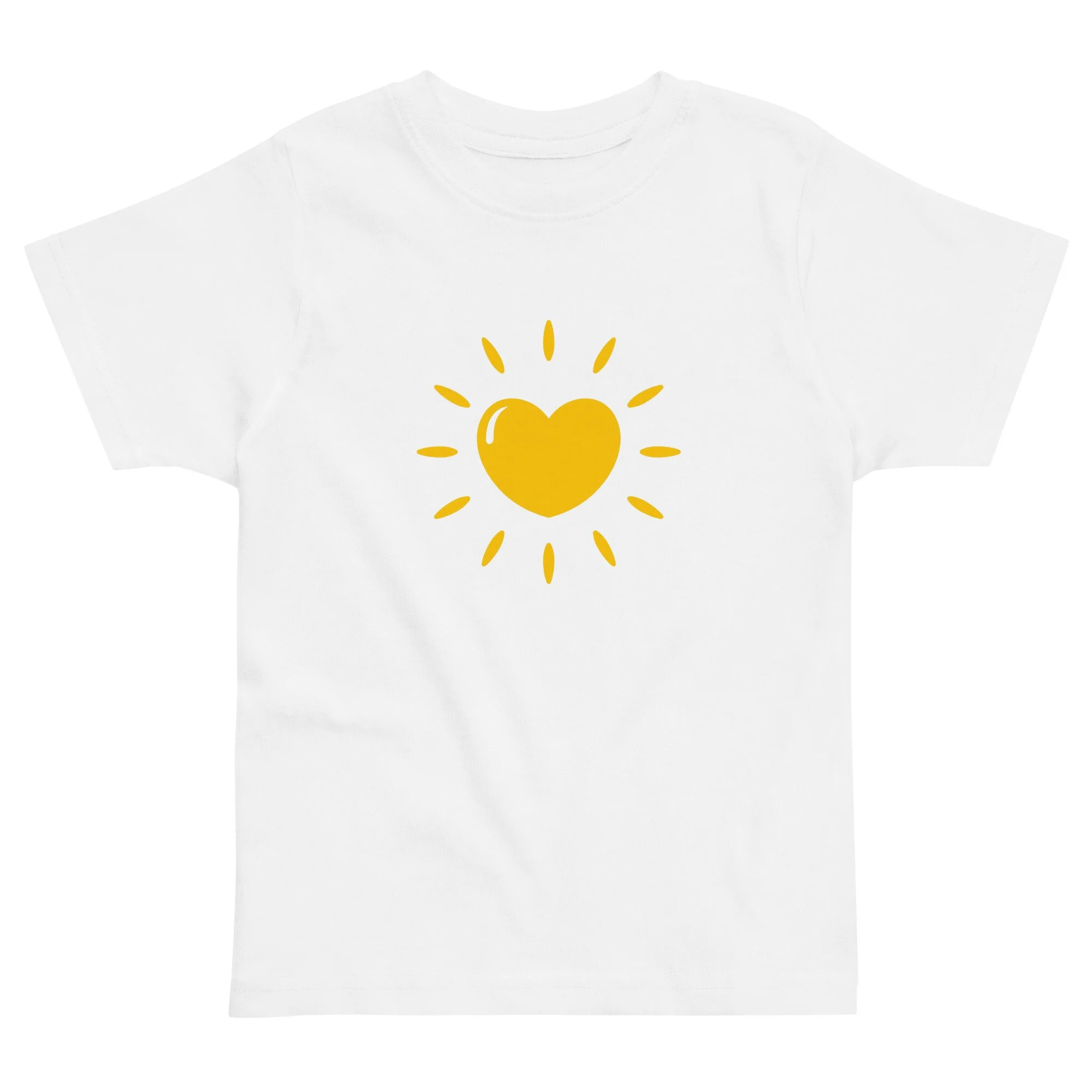 Kids Jersey T-Shirt Yellow Heartshine