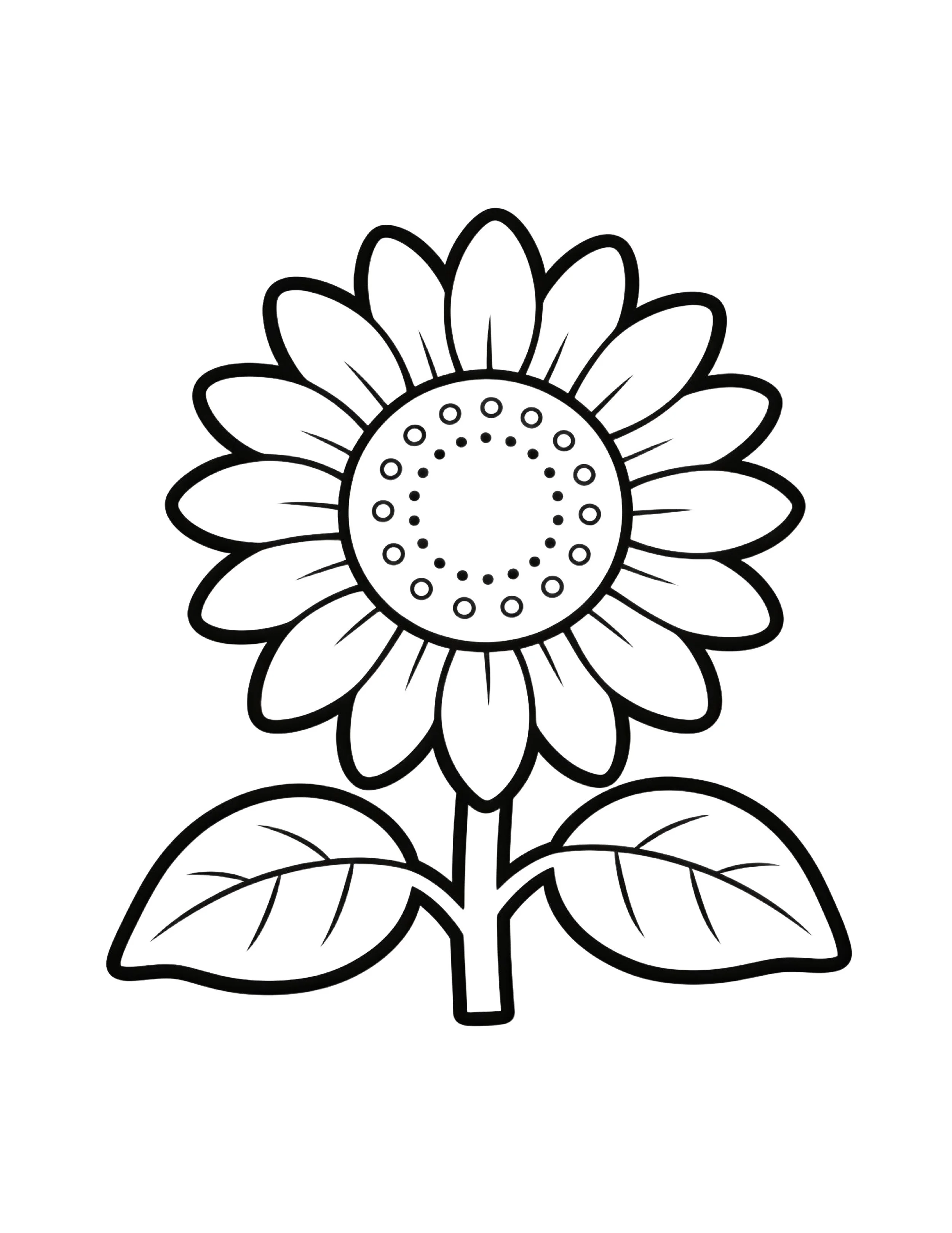 Sunflower Coloring