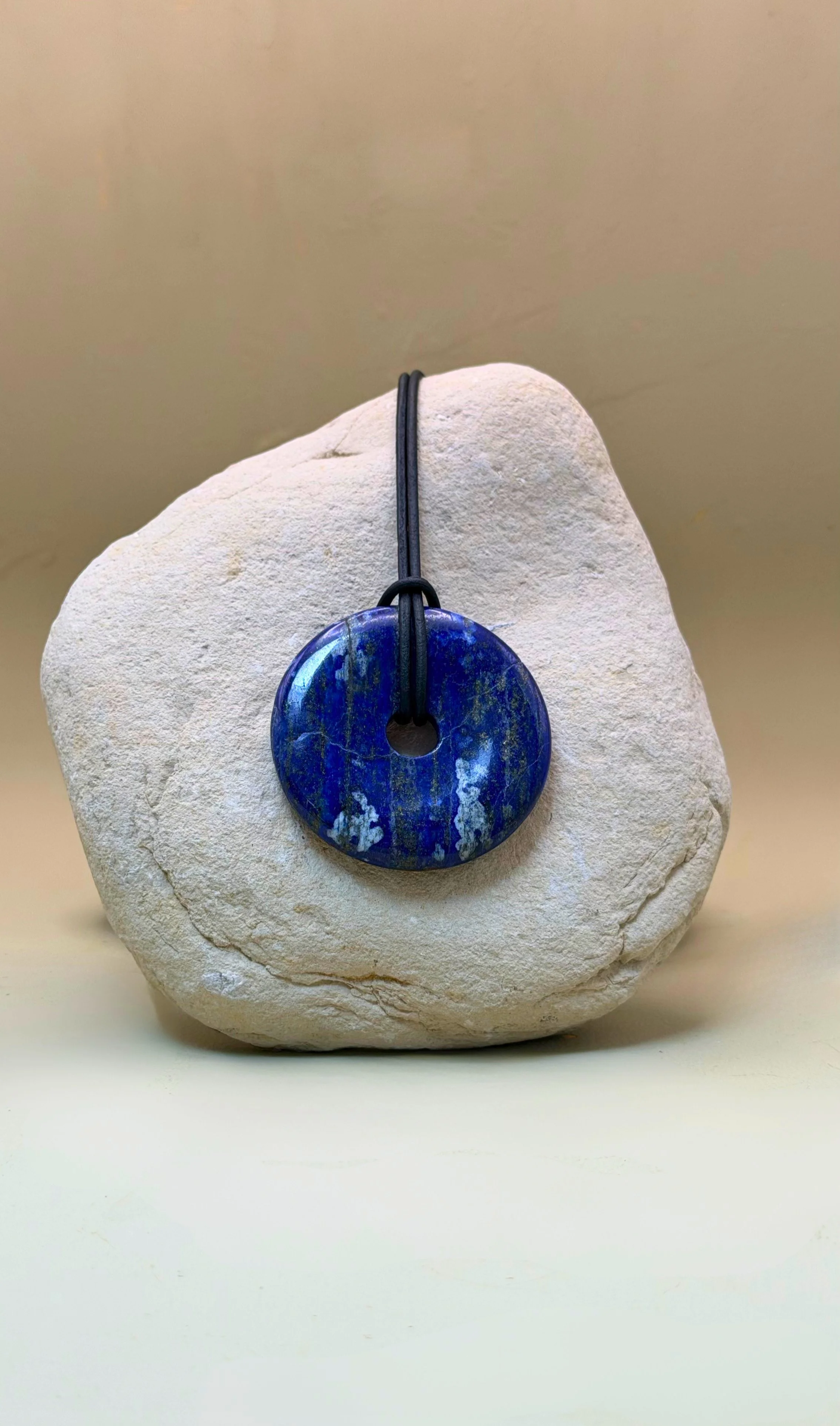 Medium Lapis Lazuli Donut Pendant