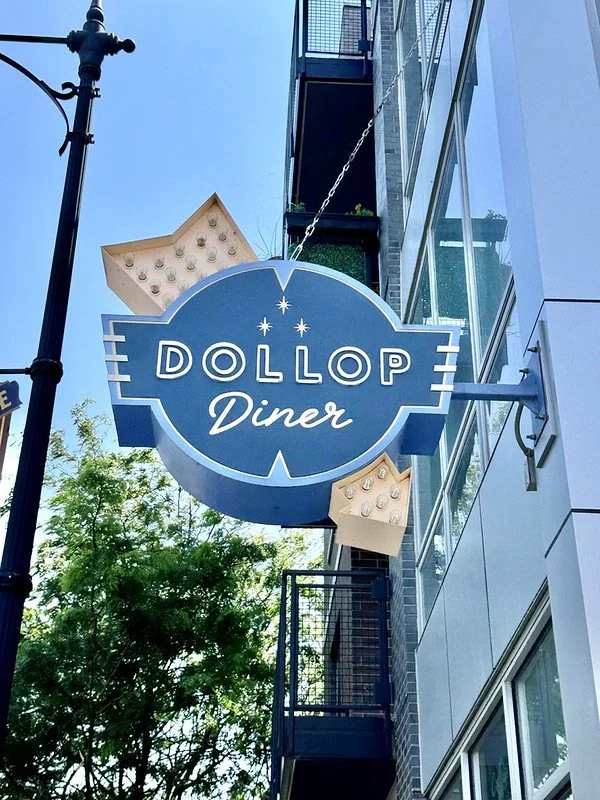 Dollop Diner Sign, Clark Street, Andersonville, Chicago, IL