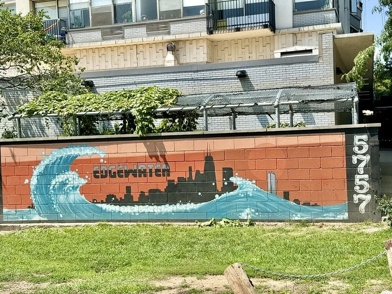 Edgewater Mural, Lakefront Trail, Edgewater, Chicago, IL