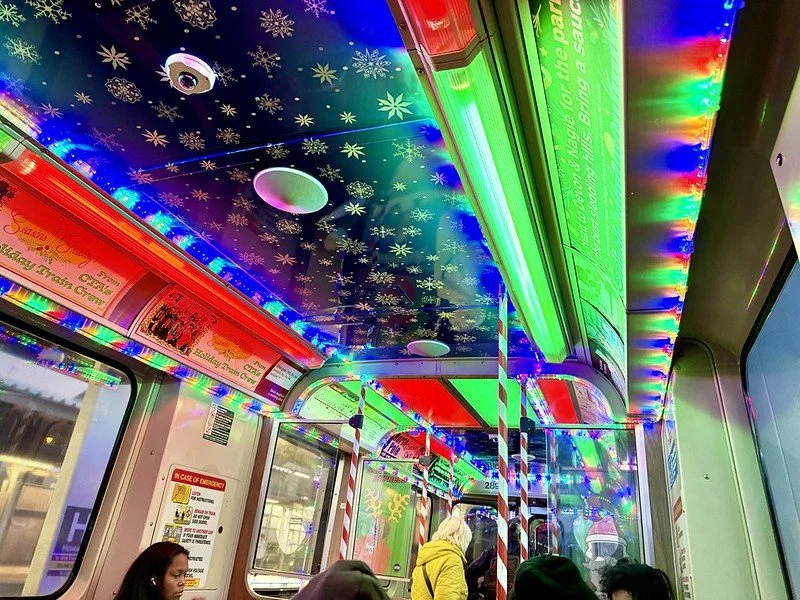 Christmas Train, Howard Station, Rogers Park, Chicago, IL