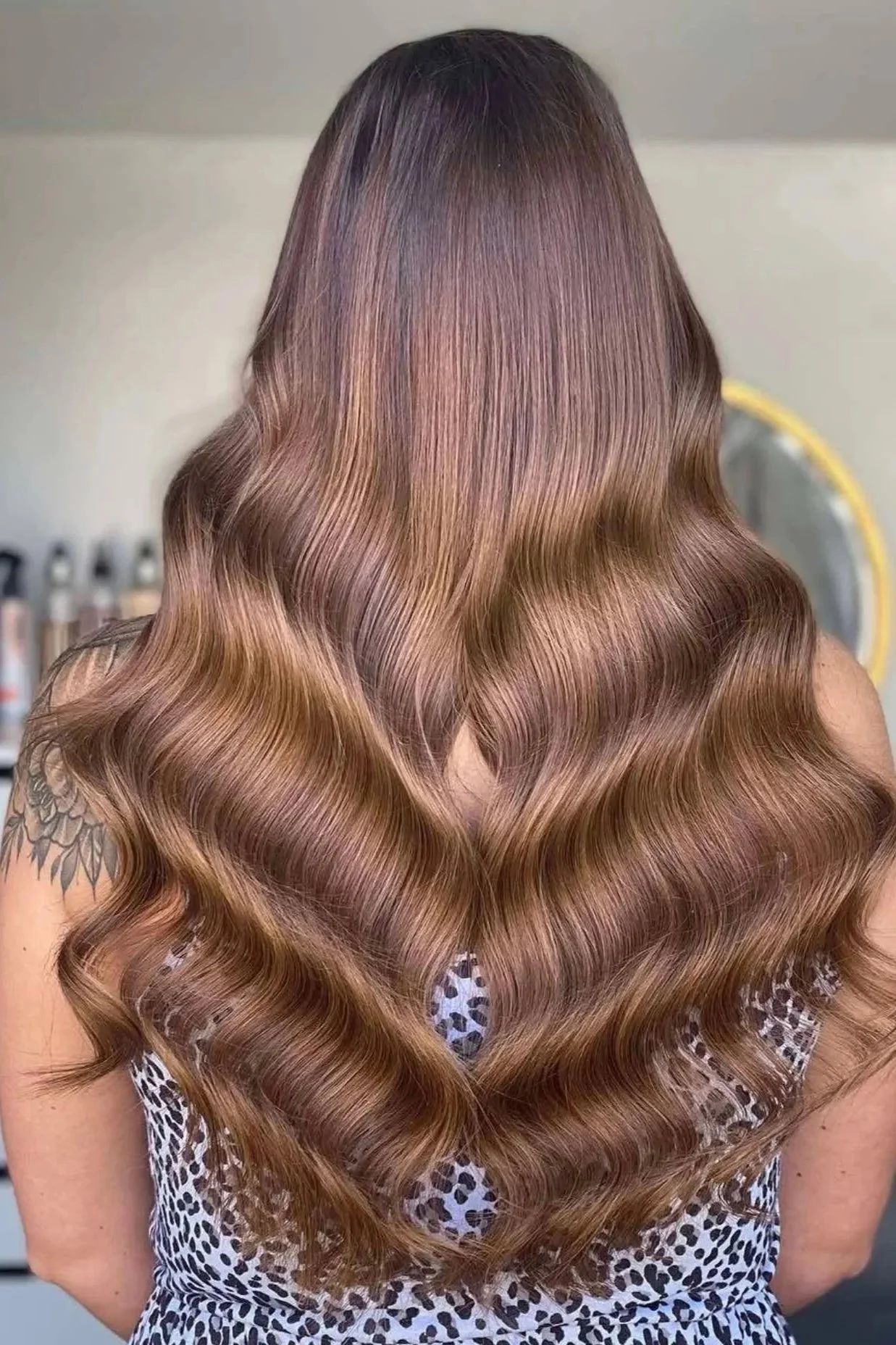 red/brown tape extensions Loxy Locks Hair Academy