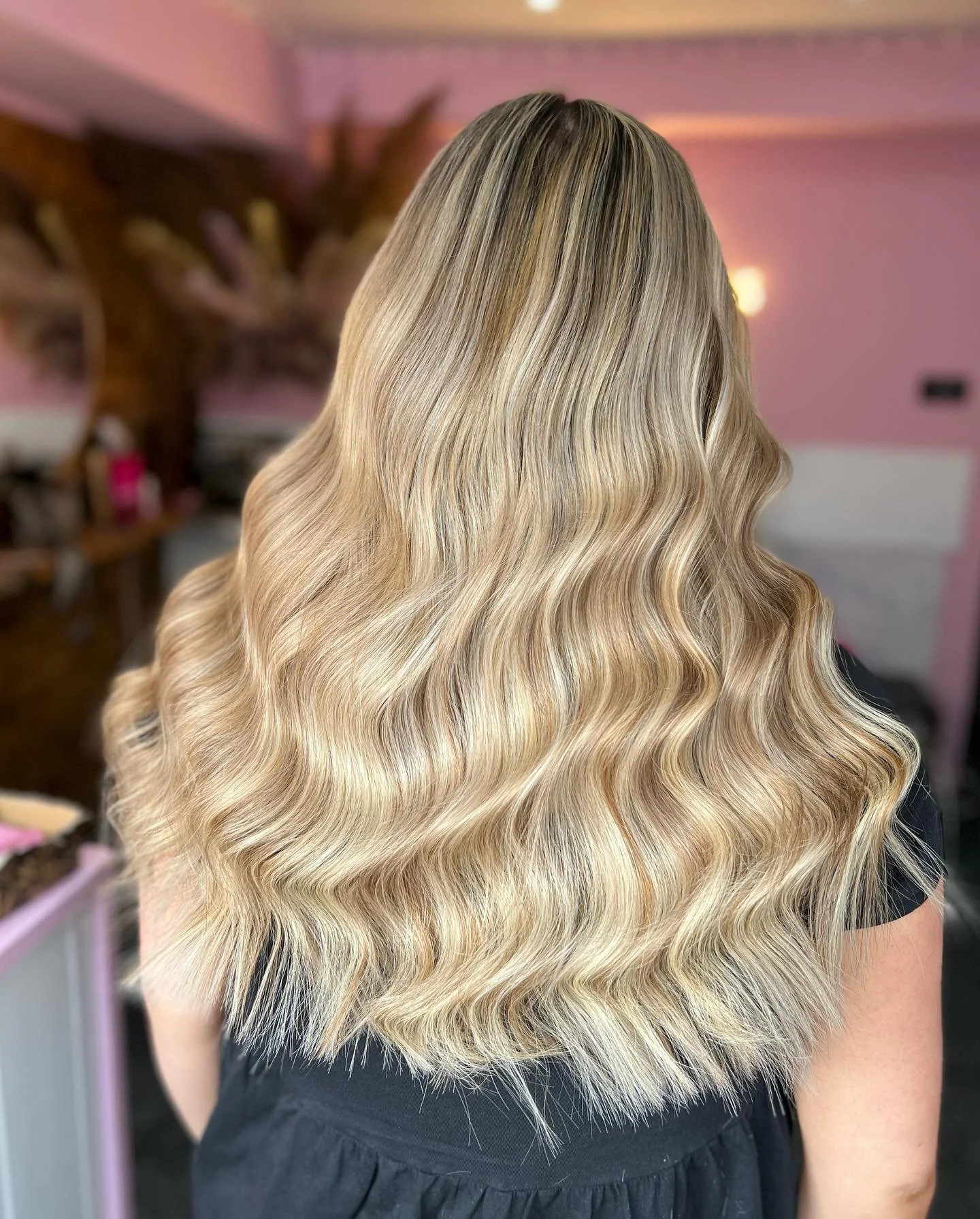 Blonde weave fitted at Loxy Locks Hair Academy