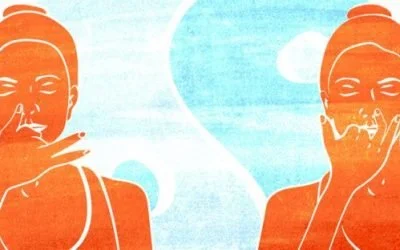 Alternate nostril breathing to calm the nervous system