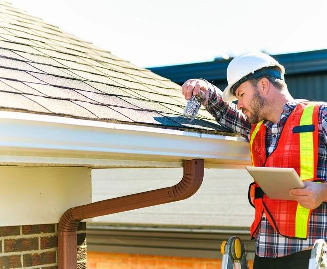 Professional roofing inspection