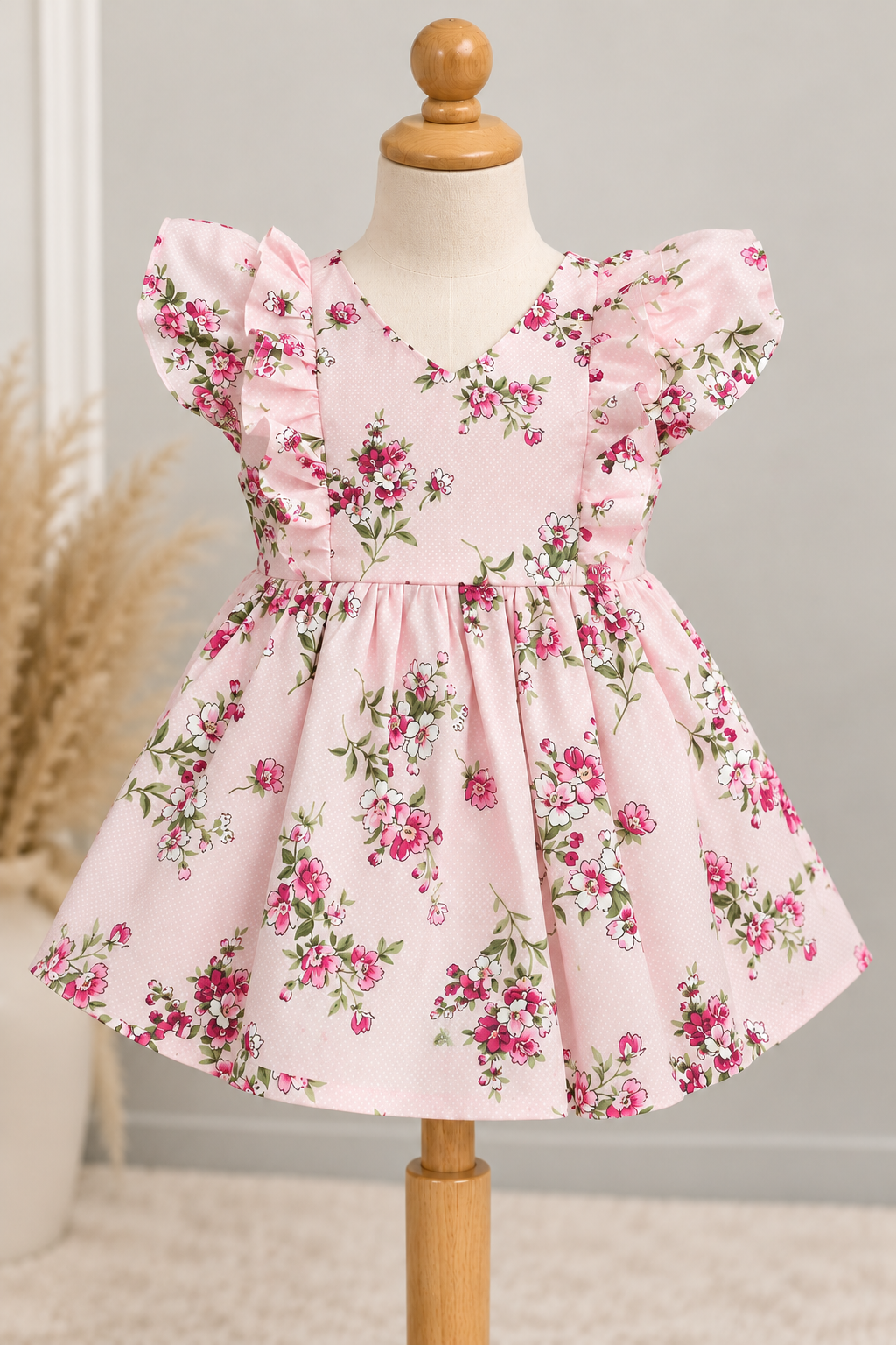 Pink Floral Frock