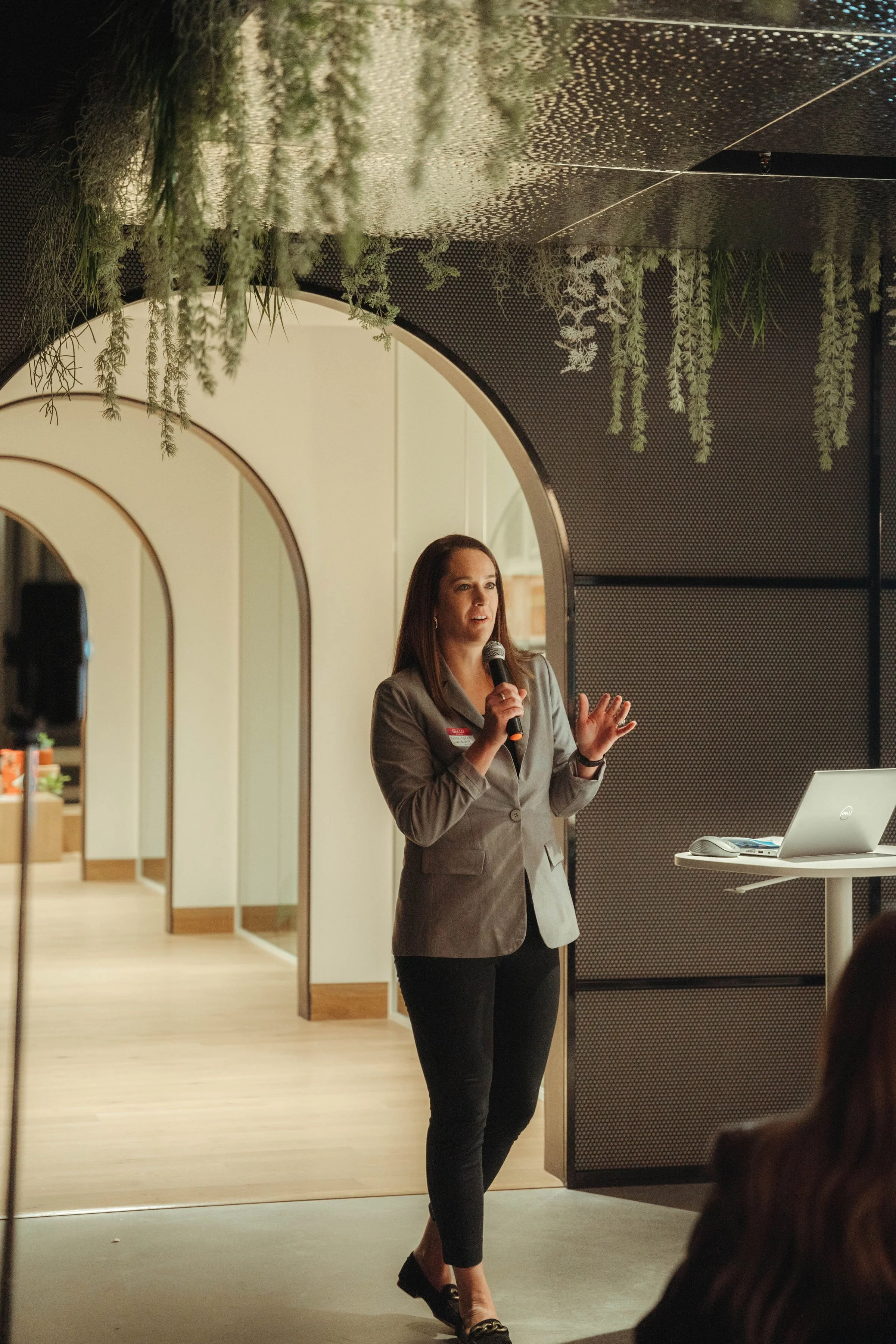 Megan Baker, Founder & Principal of Tuli Public Affairs sharing the intersection of decarbonization, human health, and energy efficiency.
