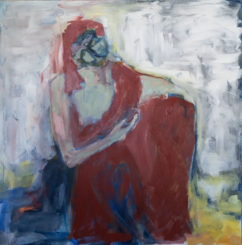 acrylic, abstract male figure, contemporary art