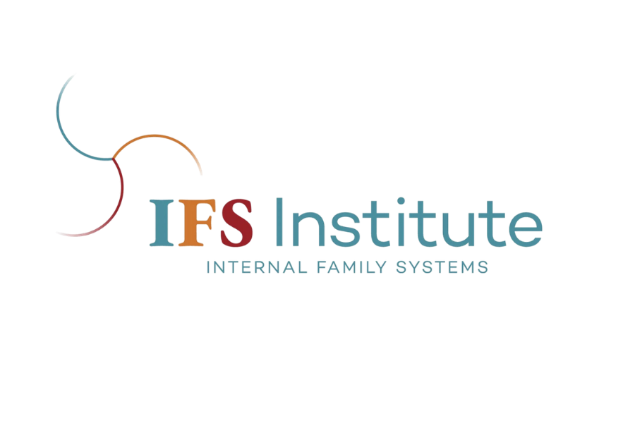 Logo for The Institute Internal Family Systems, featuring a colorful abstract design and stylized text.