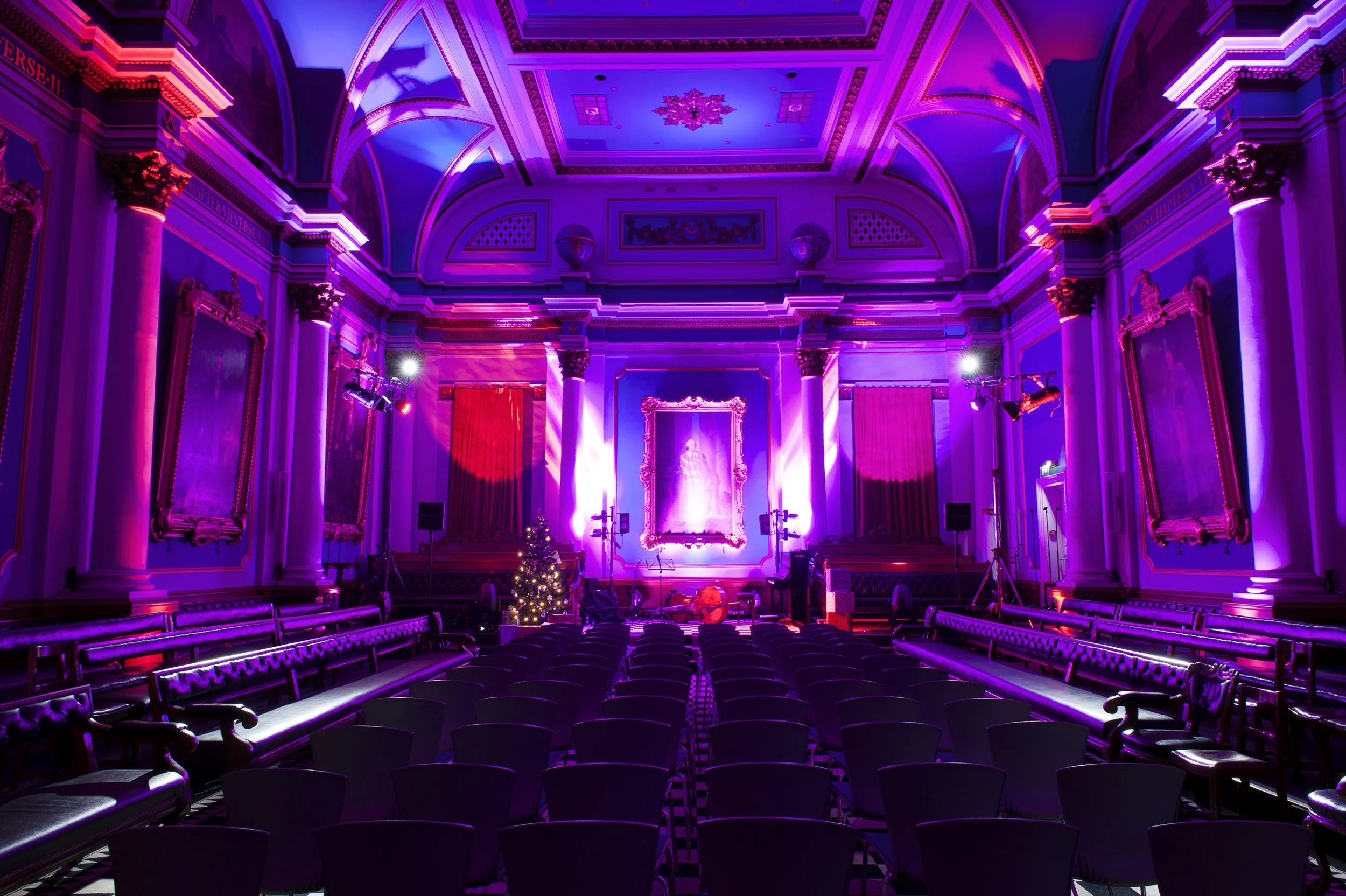 Venue enhancement with Music Solutions Lighting team, Freemasons Hall Dublin.jpg