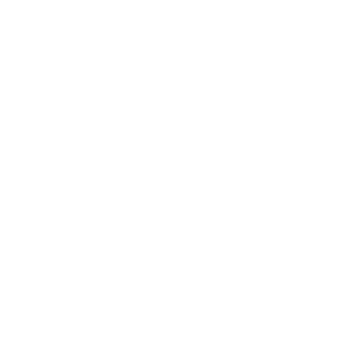 Simple white outline of a lotus flower on a black background.