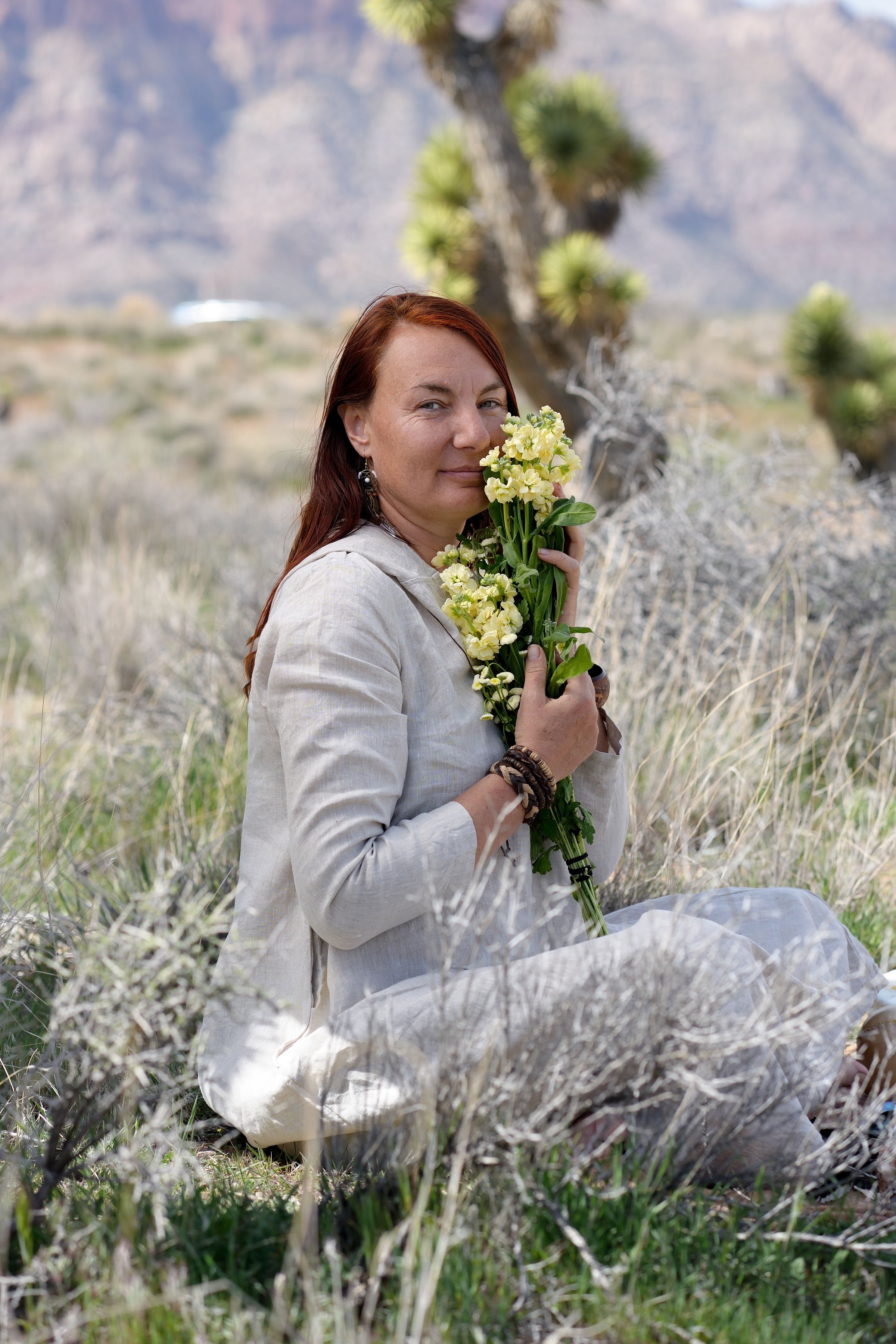 Silviya Doneva in nature, representing her work as an Energy Healer, Shamanic Practitioner, and Intuitive Guide through The Butterfly Alchemy.