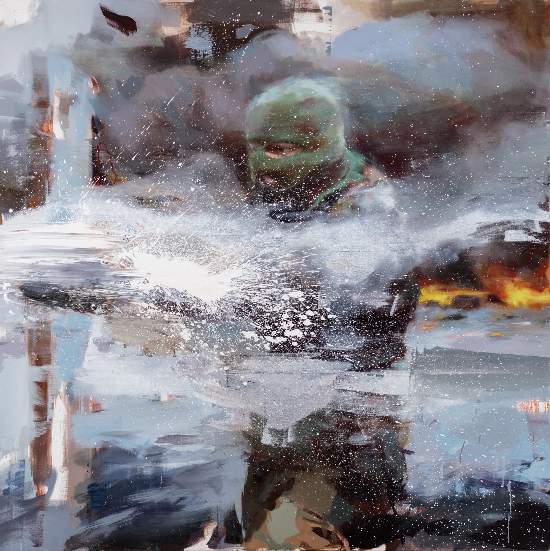The Colossus: demonstrator and water cannon.