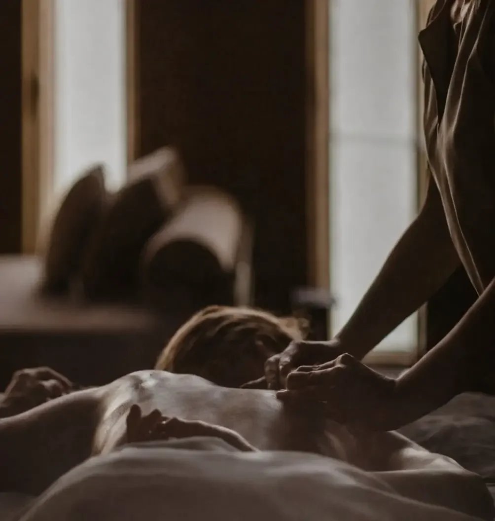 Relaxing full body massage treatment in a calm wellness studio in Blackall