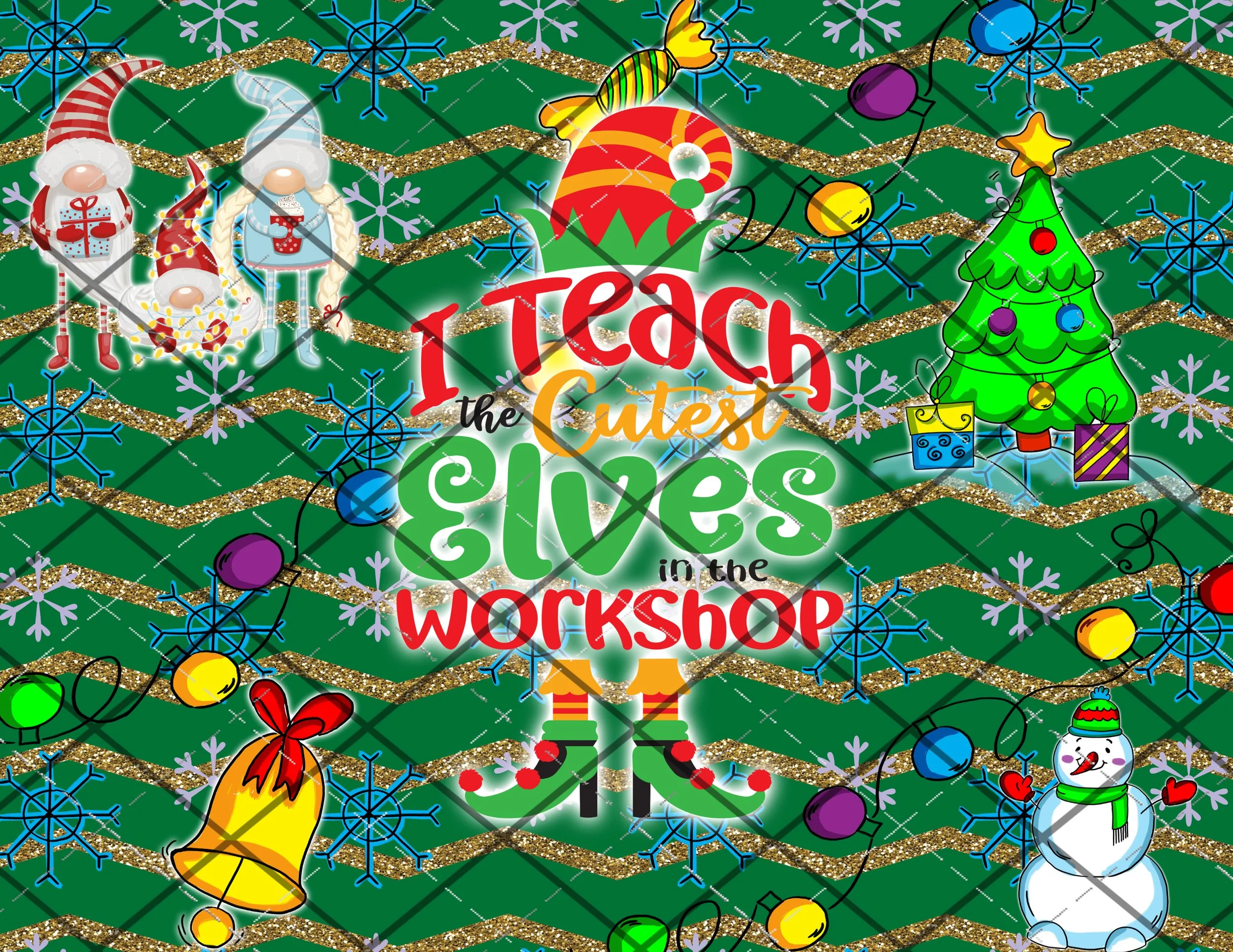 Cutest Elf 20oz Skinny Wrap DIGITAL DOWNLOAD