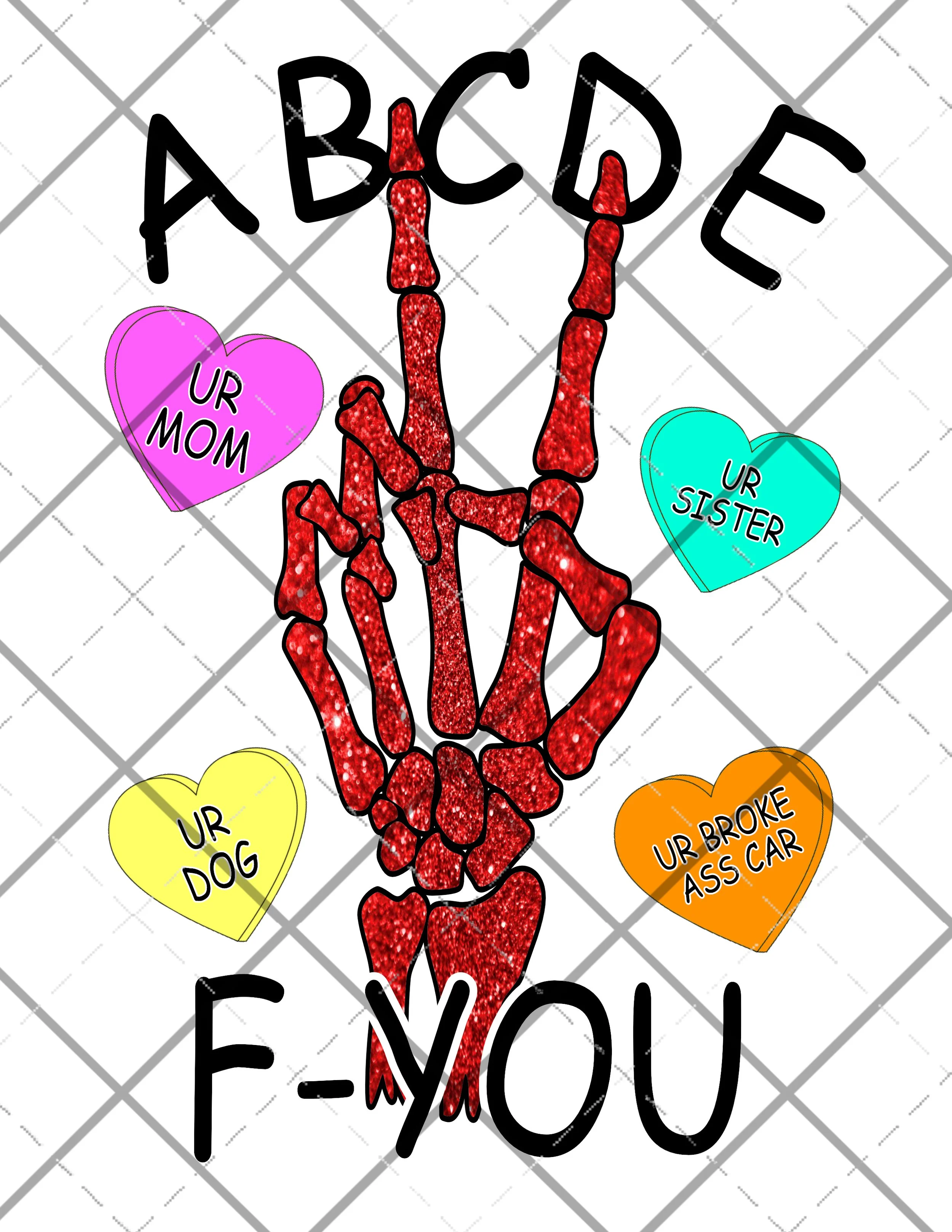 ABCDE F-U PNG FILE DIGITAL DOWNLOAD