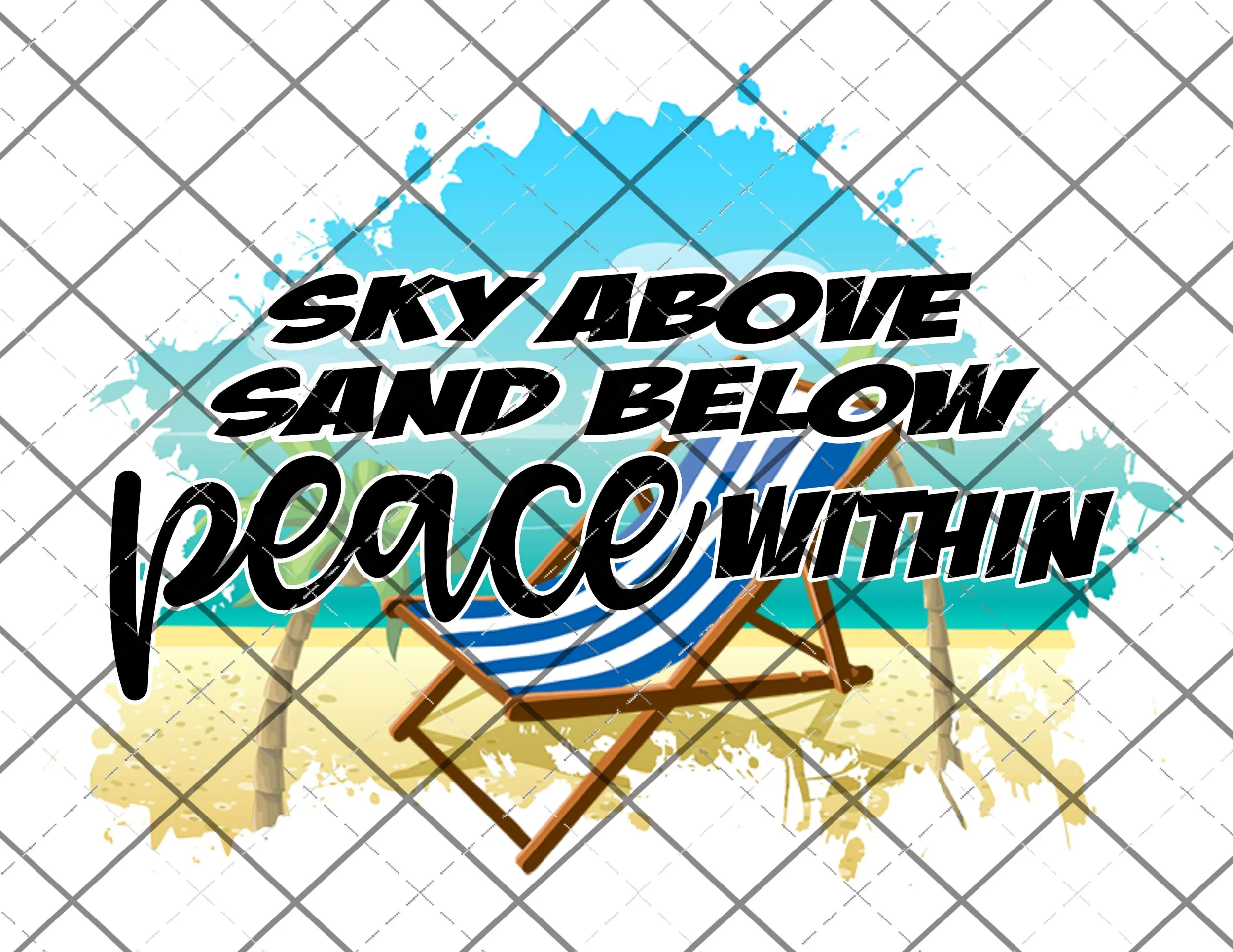 Beach Peace Within - PNG FILE DIGITAL DOWNLOAD