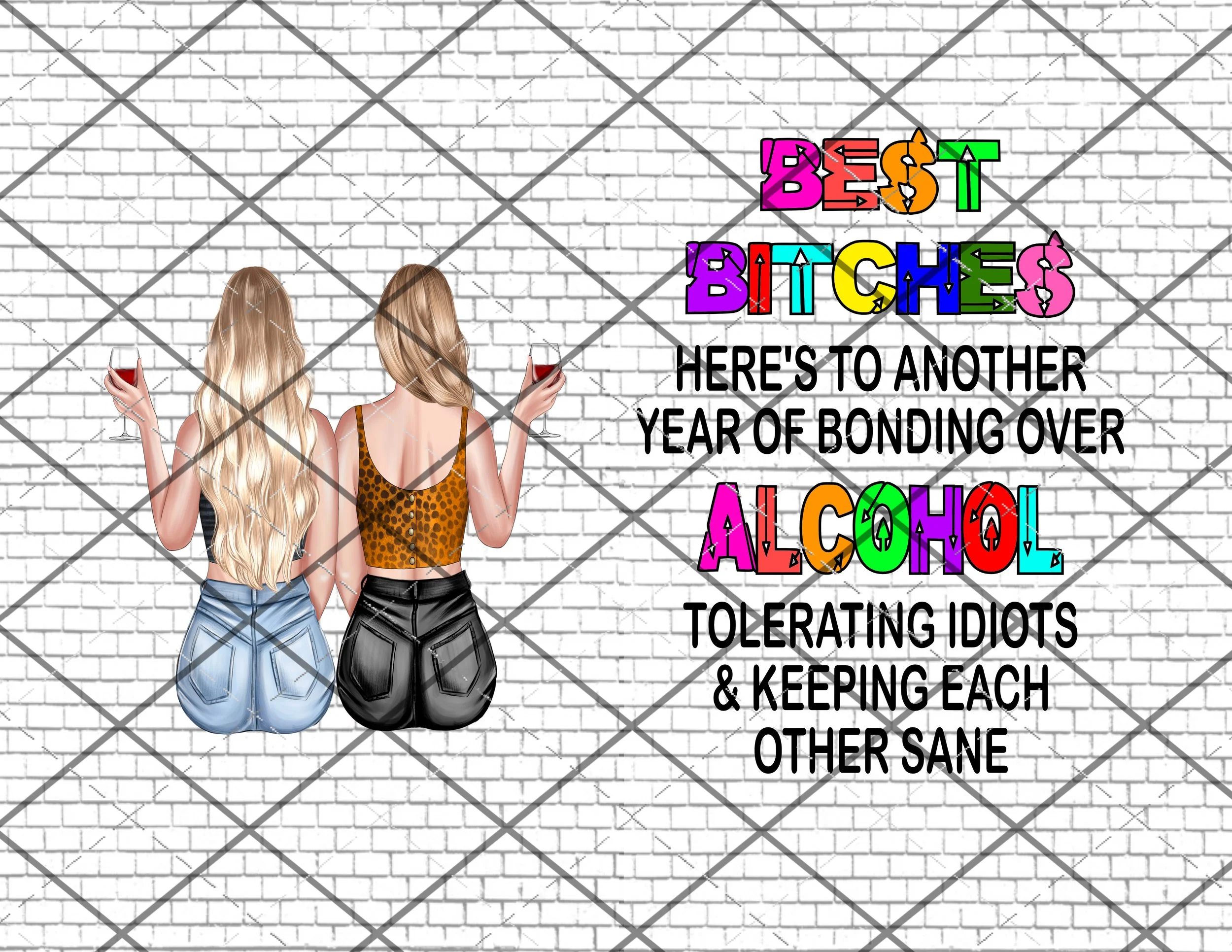 Best Bitches 20oz Skinny Wrap DIGITAL DOWNLOAD