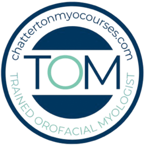 logo for TRAINED OROFACIAL MYOLOGIST or TOM in Richardson, TX