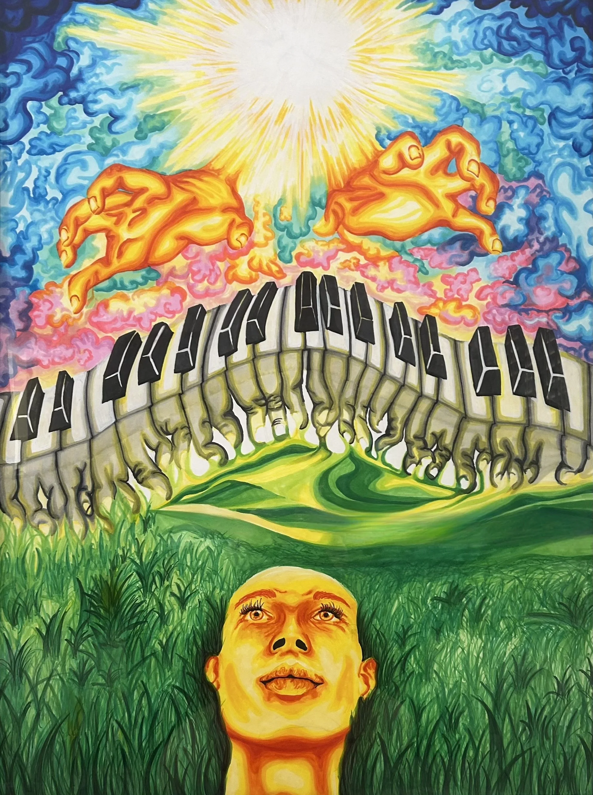 Edge of a Dream, Copic Marker on Bristol Paper, 30 x 40 inches
2024