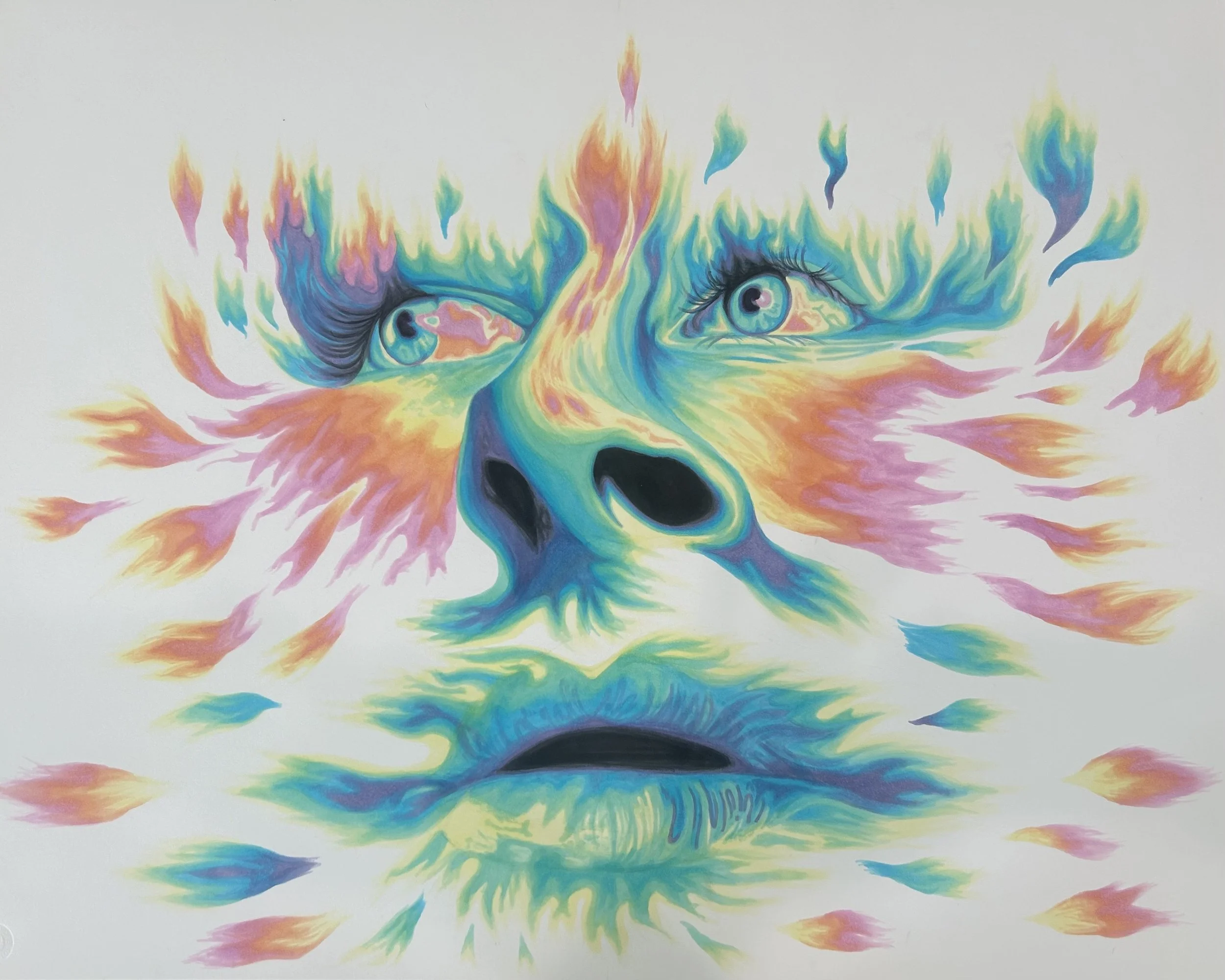 "Eyes on Fire", Copic Marker on Britsol Paper, 23 x 29 inches
2024